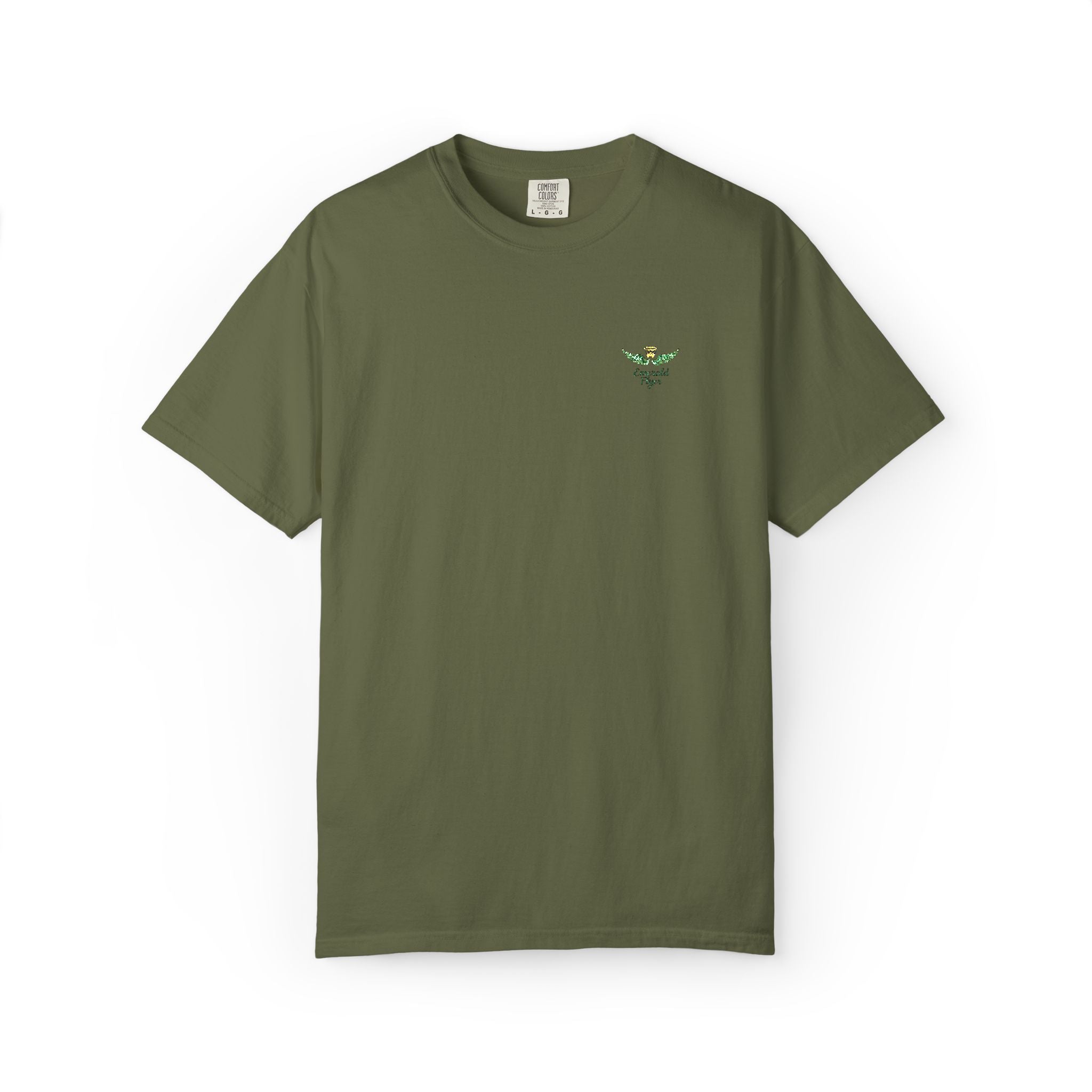 Emerald Flyer small print t-shirt