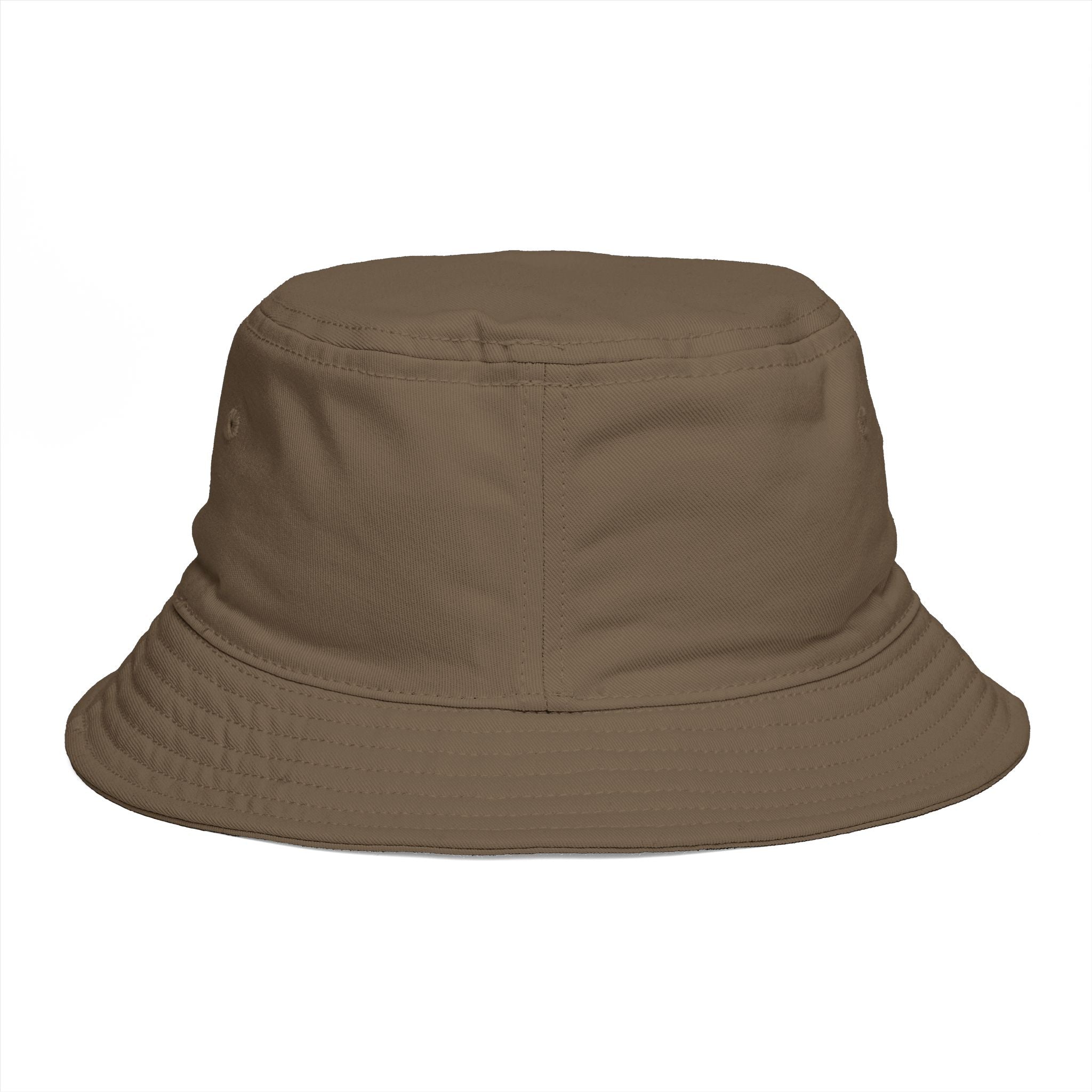 Emerald Tiger Brown Bucket Hat — Embroidered Green Winged Tiger Logo