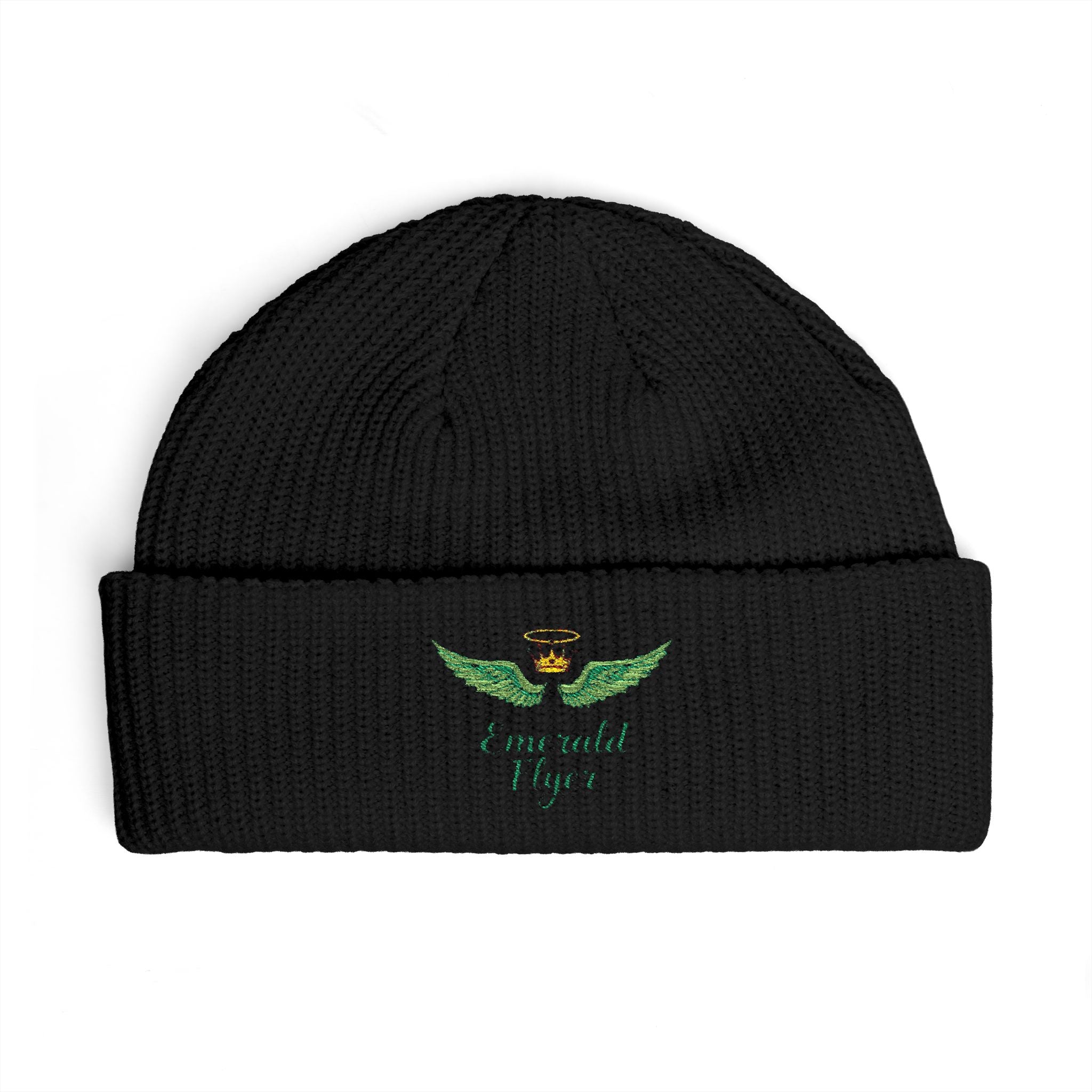 Emerald Flyer logo Cuff Beanie