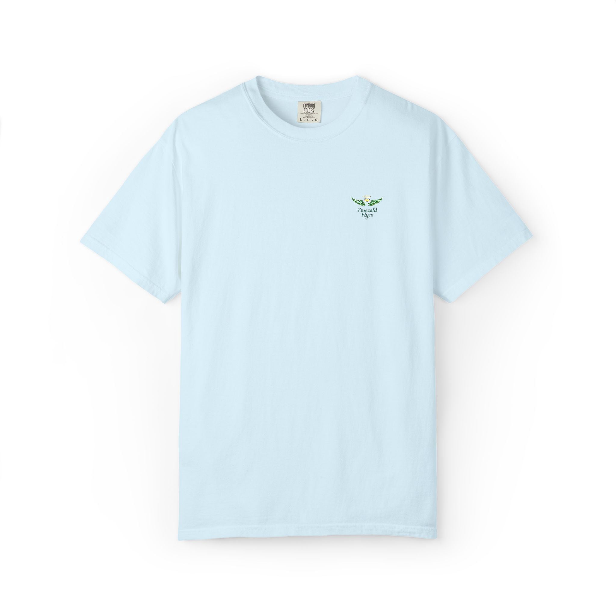 Emerald Flyer small print t-shirt