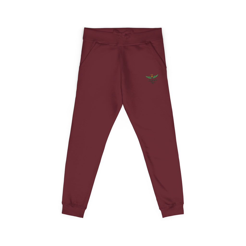Embroidered Rose Pink Sweatpants | Cozy Fleece Joggers