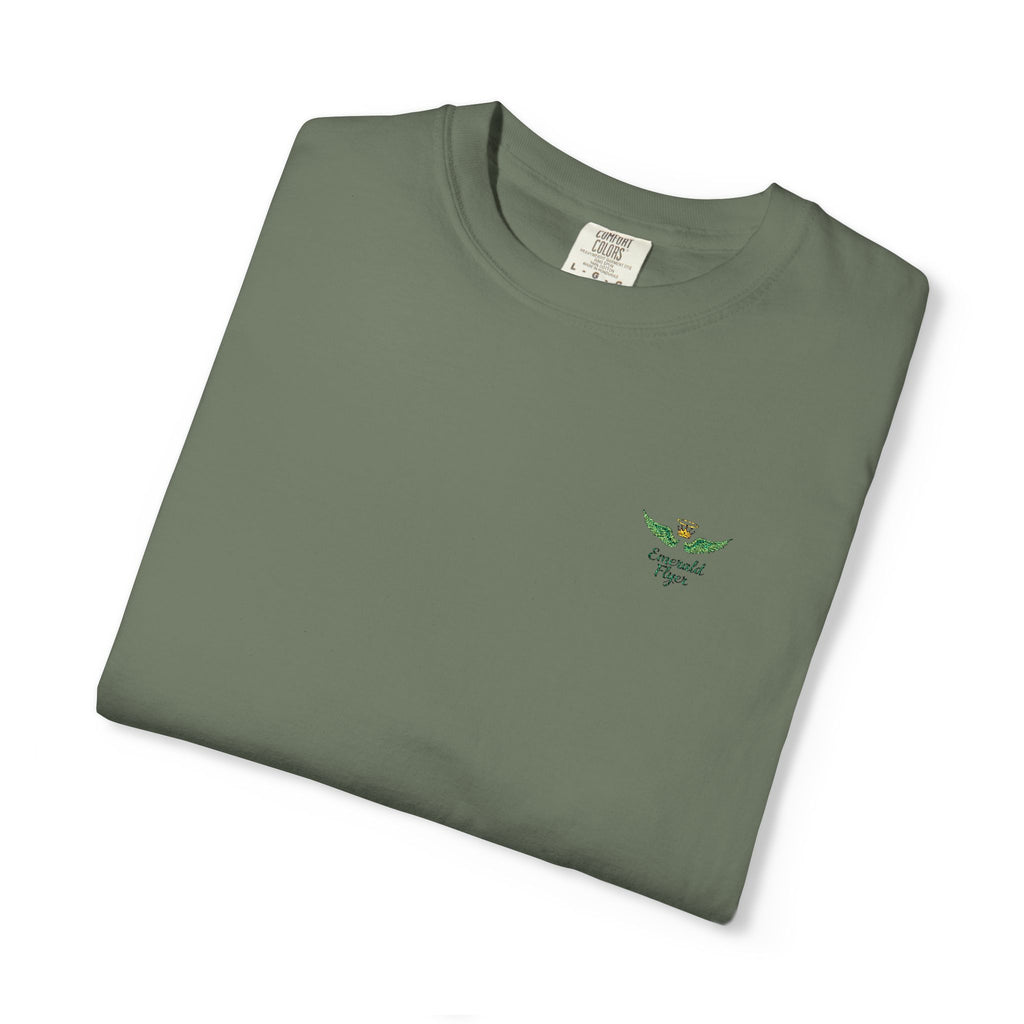 Emerald Flyer small print t-shirt