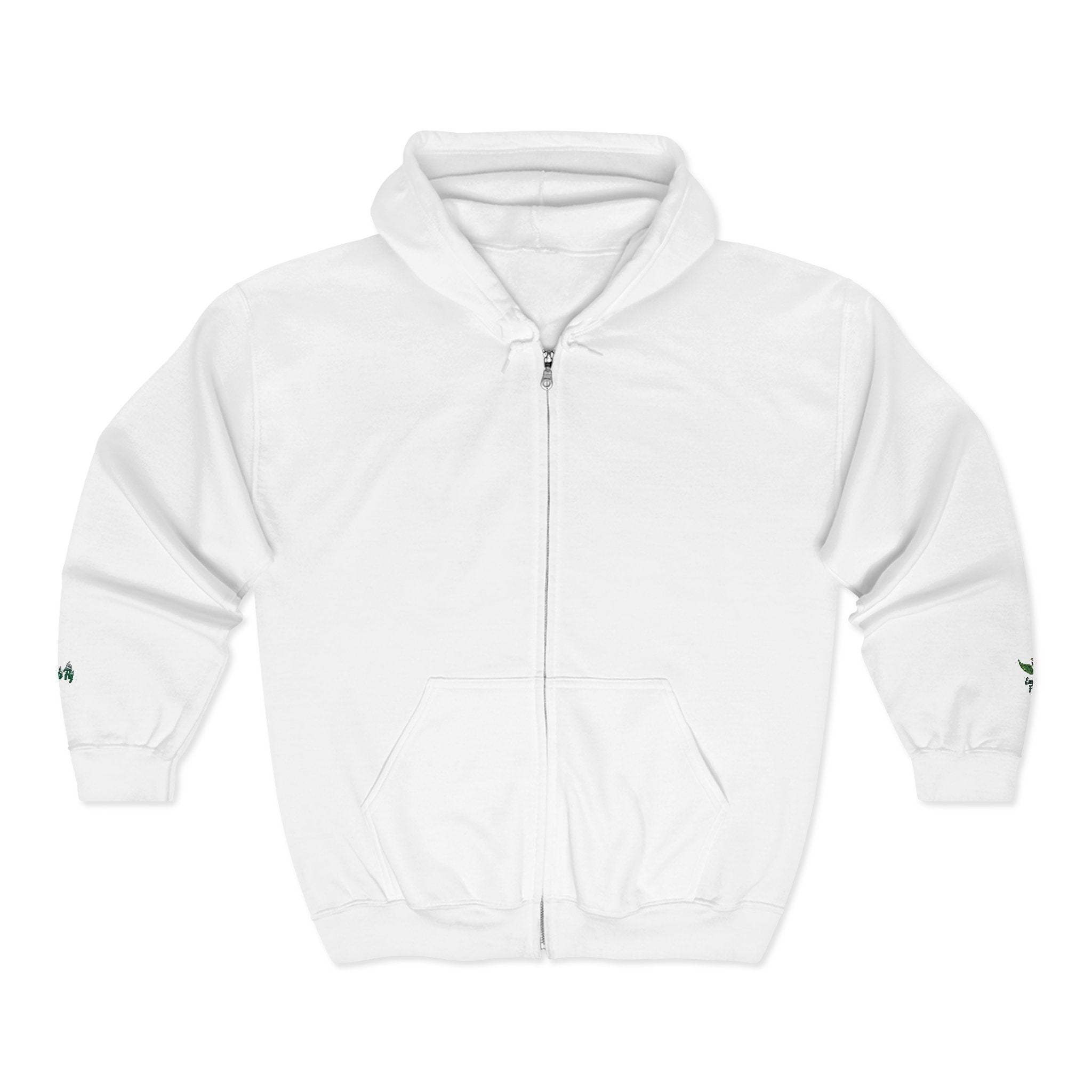 Emerald Flyer Zip Hoodie Cuff Logo