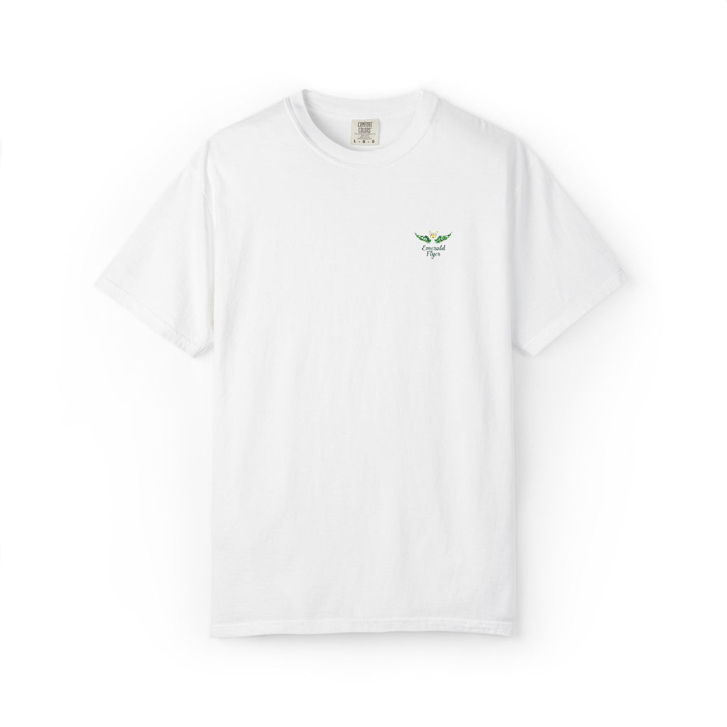 Emerald Flyer small print t-shirt