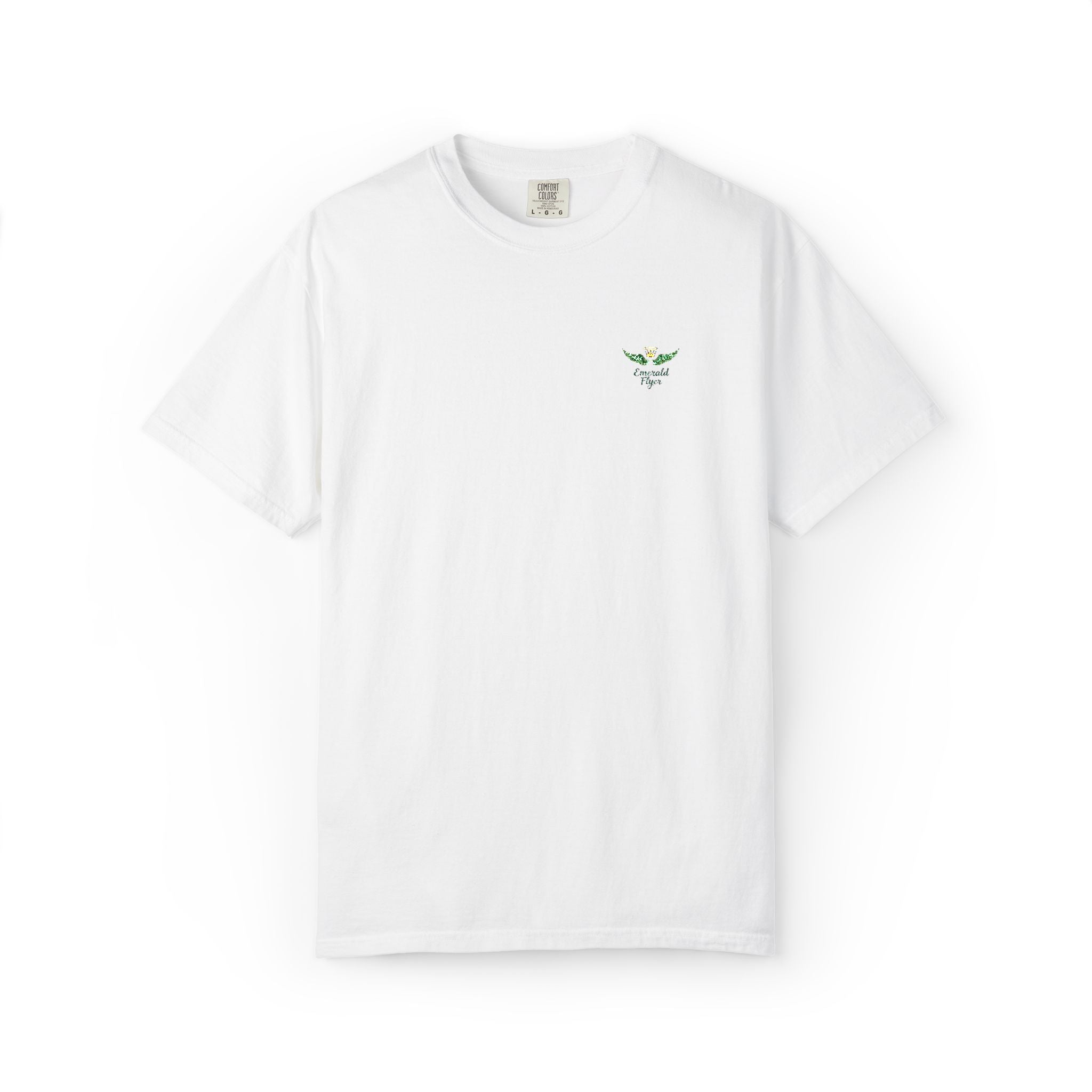 Emerald Flyer small print t-shirt