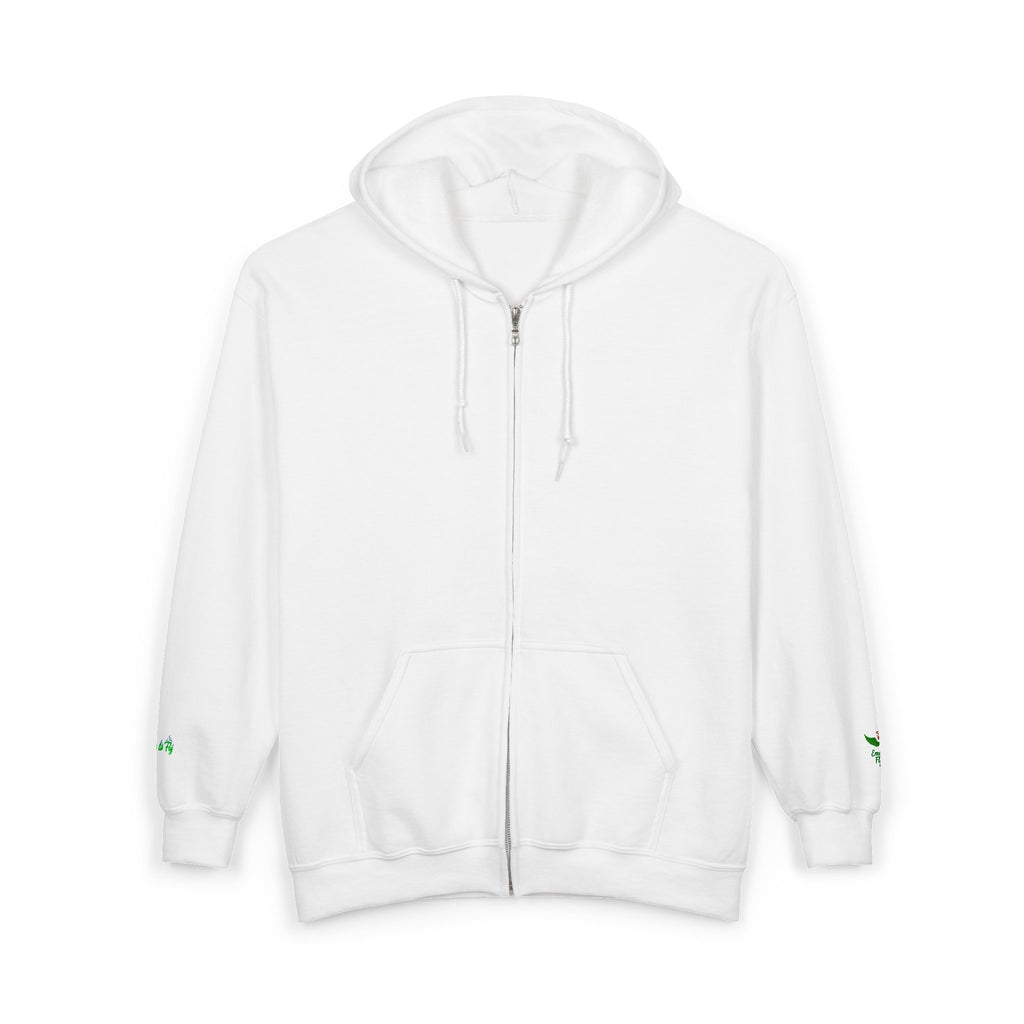 Emerald Flyer Zip Hoodie Cuff Logo