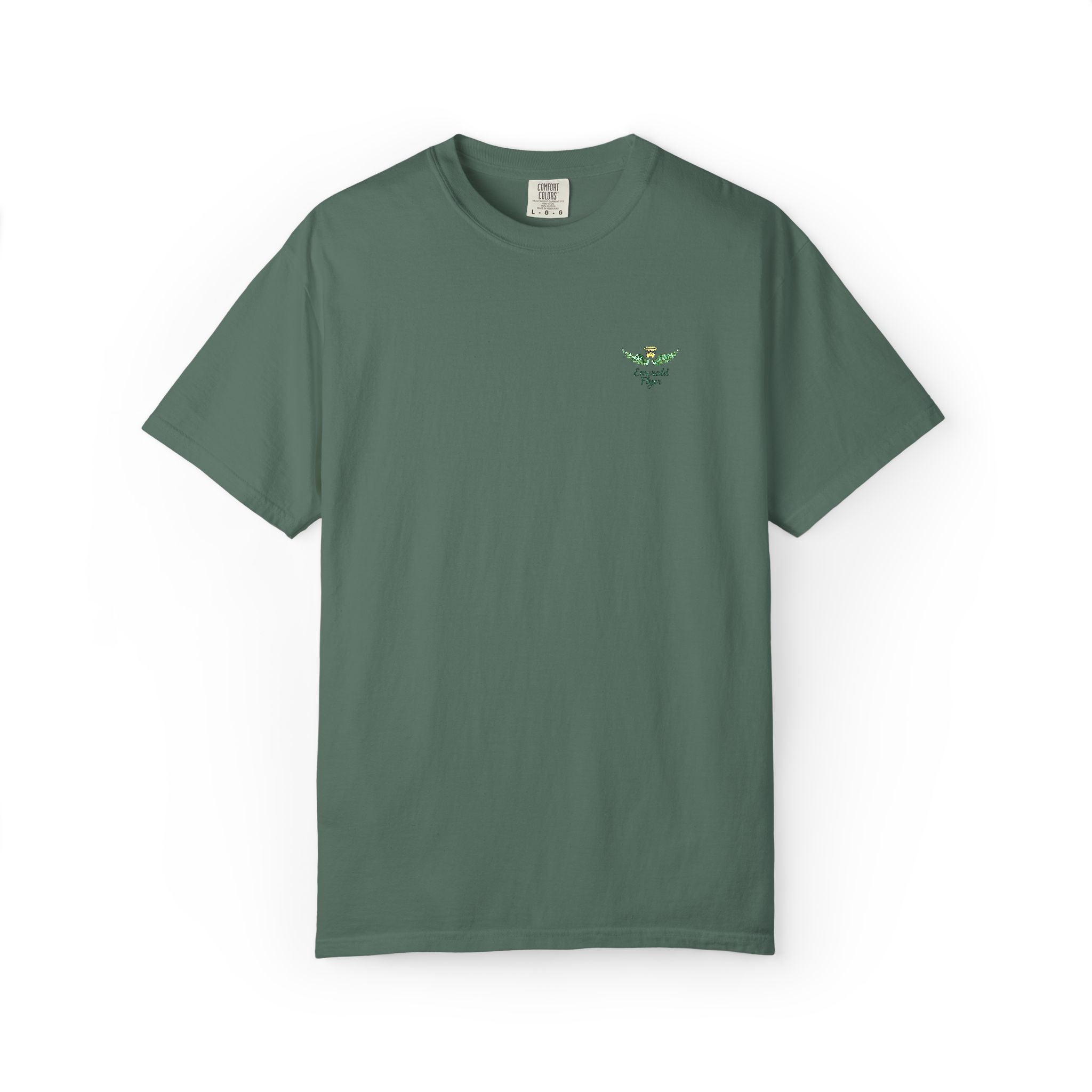 Emerald Flyer small print t-shirt
