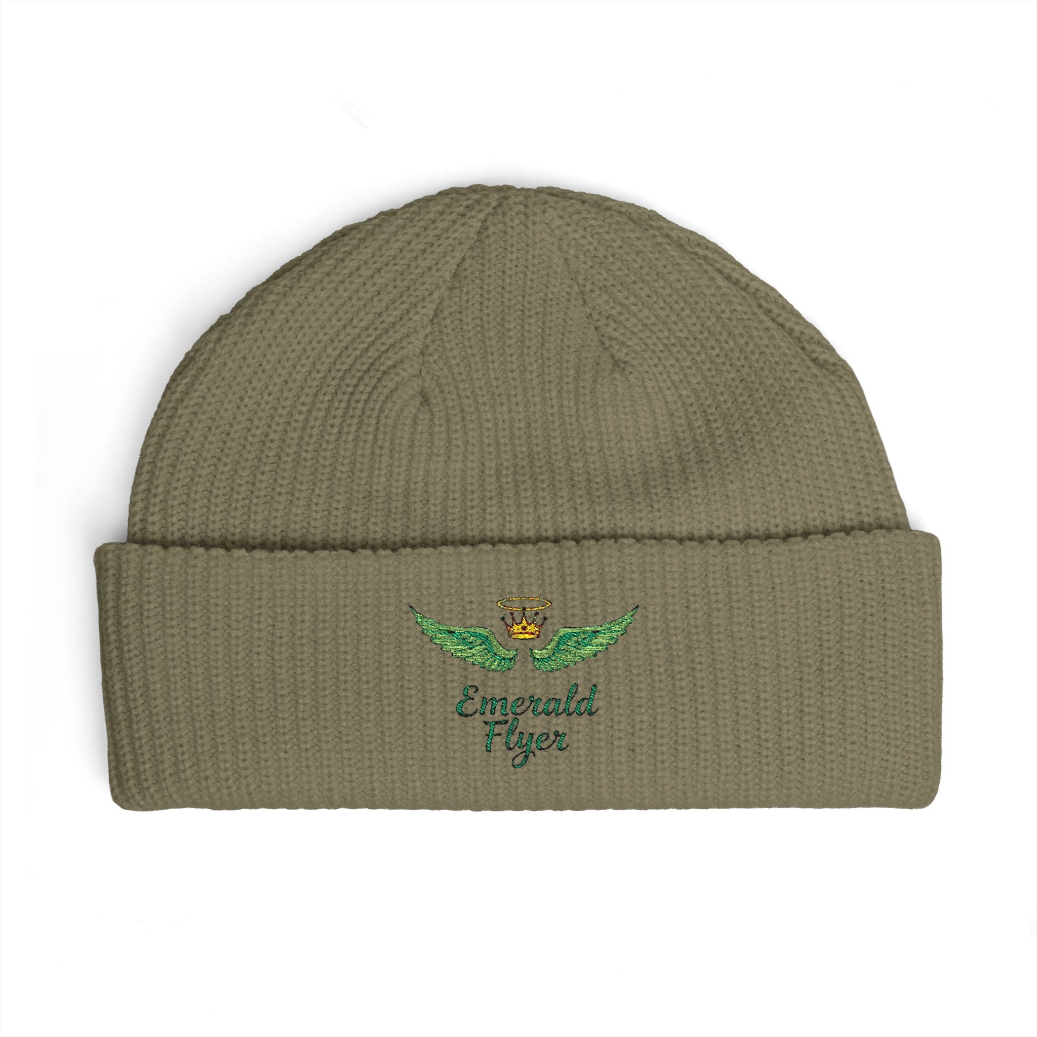 Emerald Flyer logo Cuff Beanie