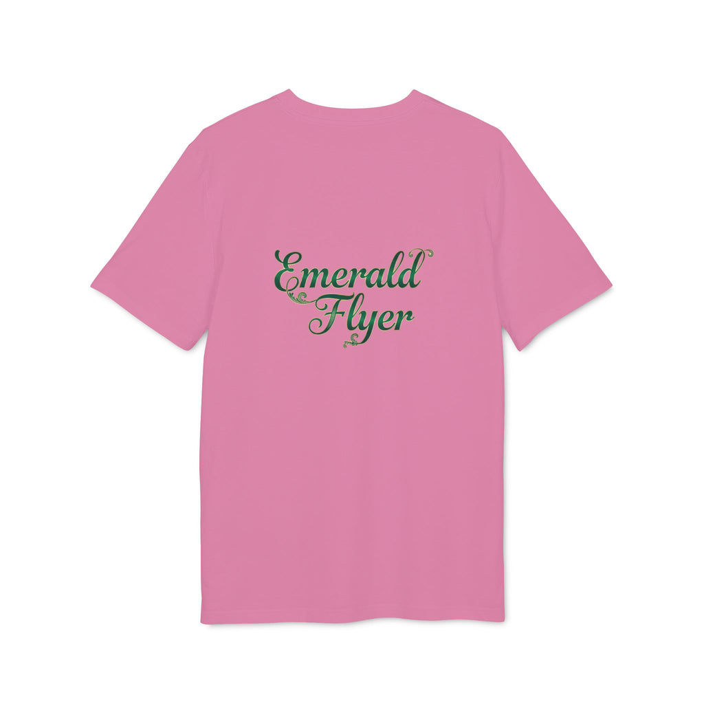 Emerald Flyer T-Shirt — Winged Gem Graphic "Born To Fly"