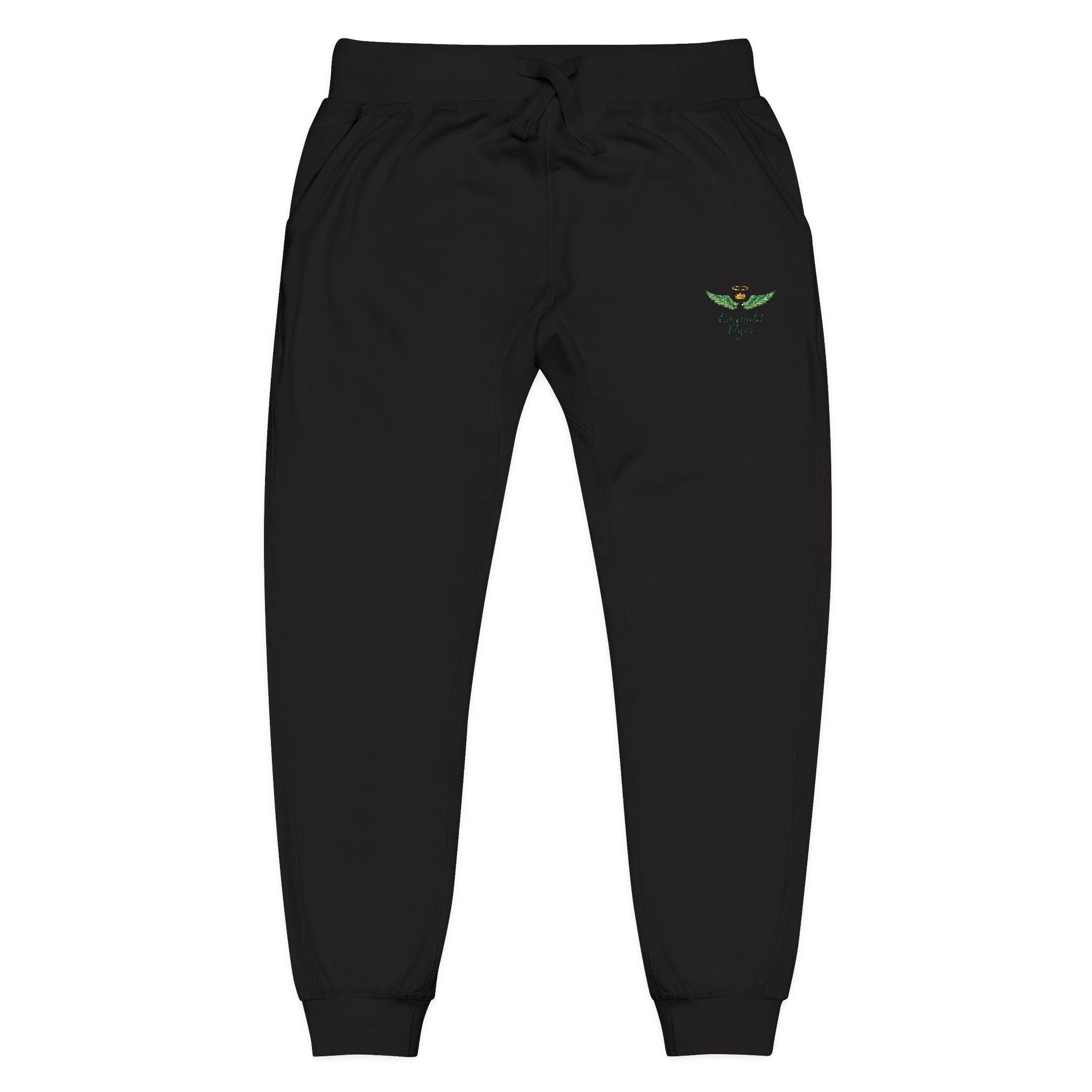 Embroidered Rose Pink Sweatpants | Cozy Fleece Joggers