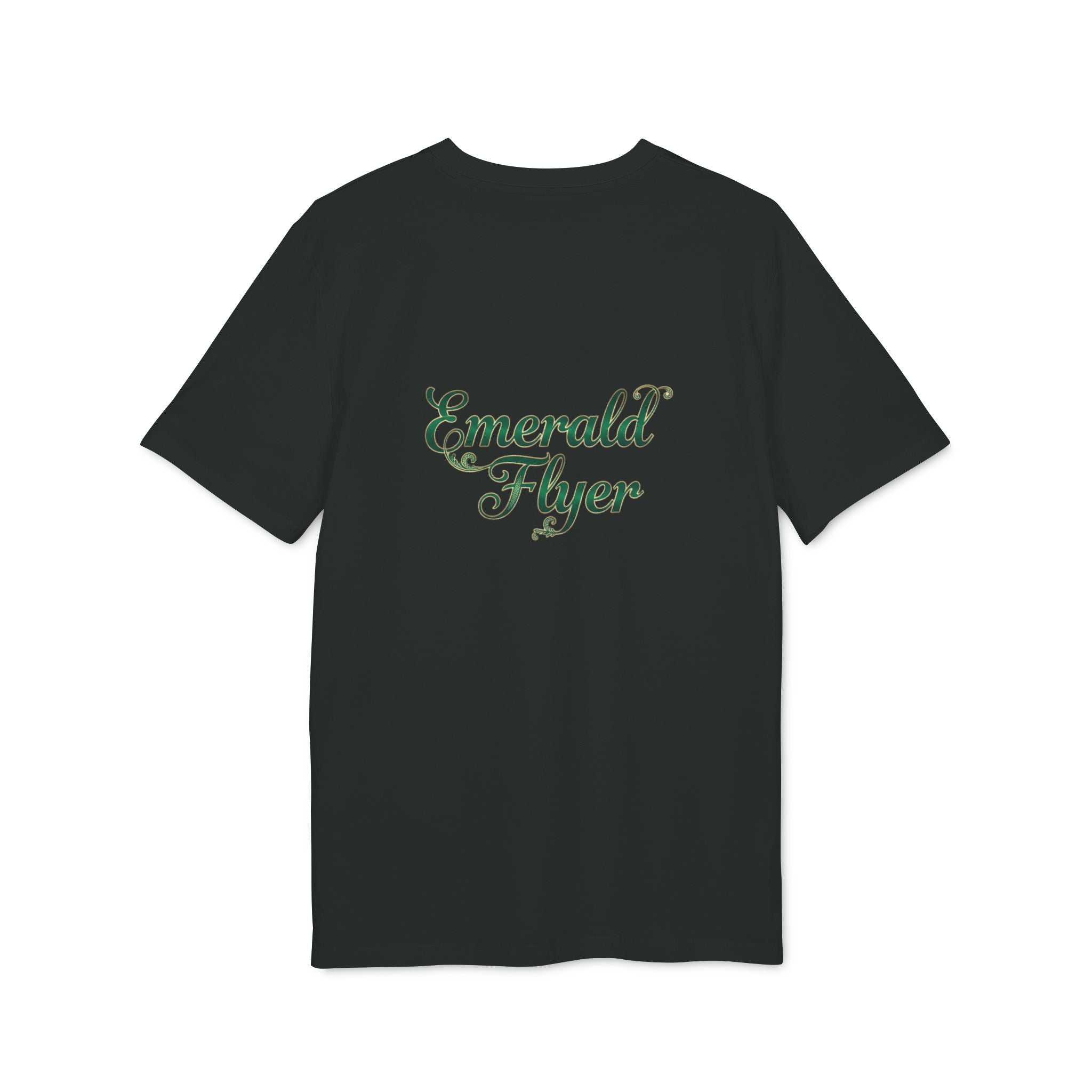 Emerald Flyer T-Shirt — Winged Gem Graphic "Born To Fly"