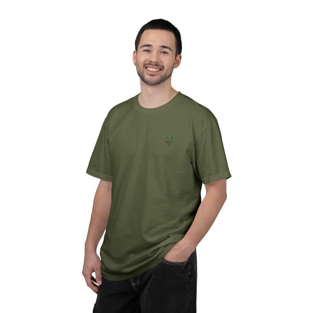 Emerald Flyer small print t-shirt