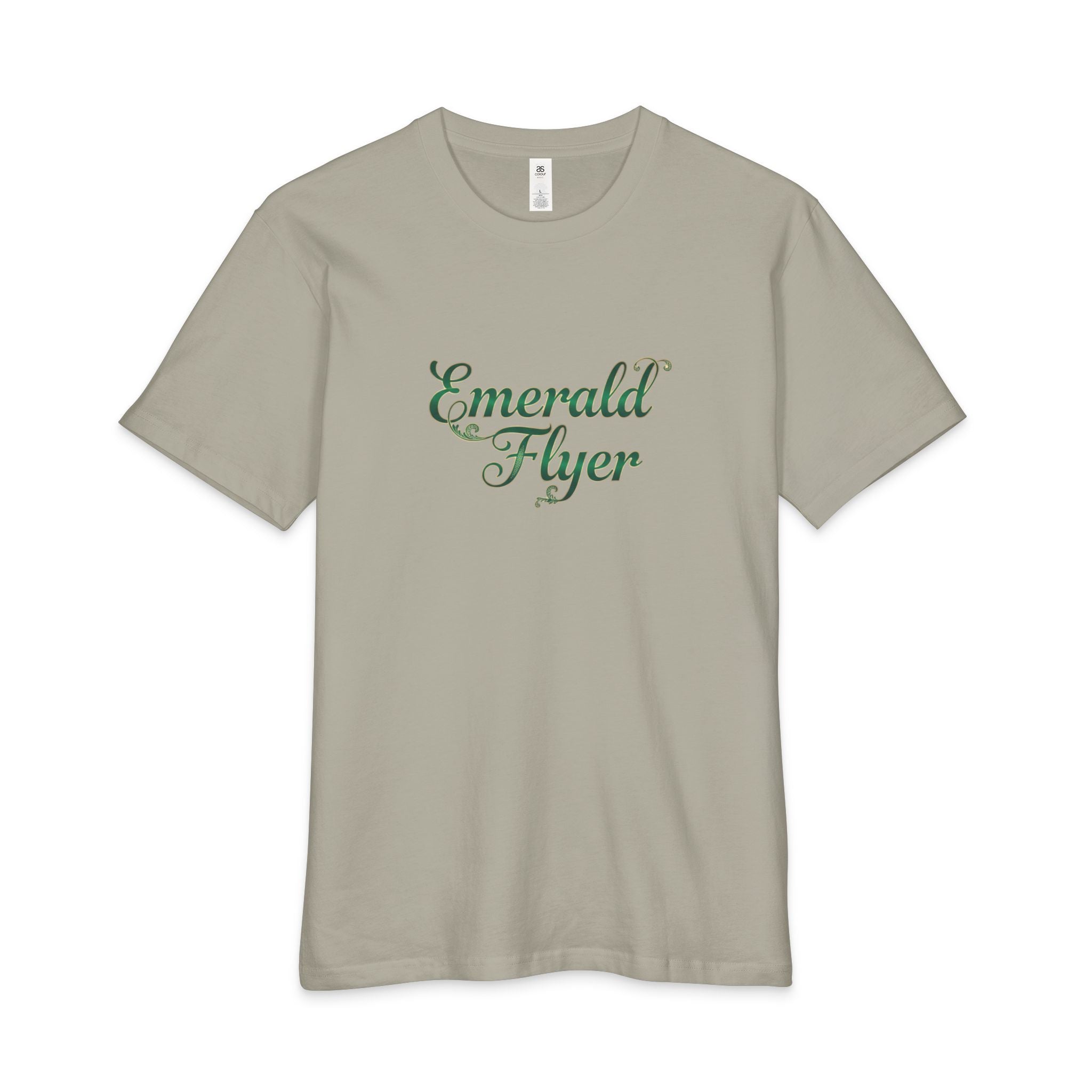 Emerald Flyer Tee — 'Born to Fly' Crown & Wings Graphic T-Shirt