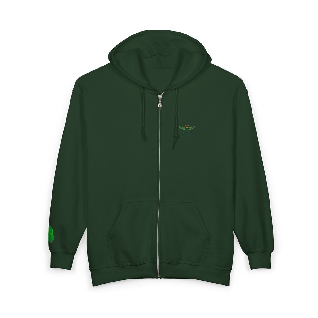 Emerald Flyer Zip Hoodies