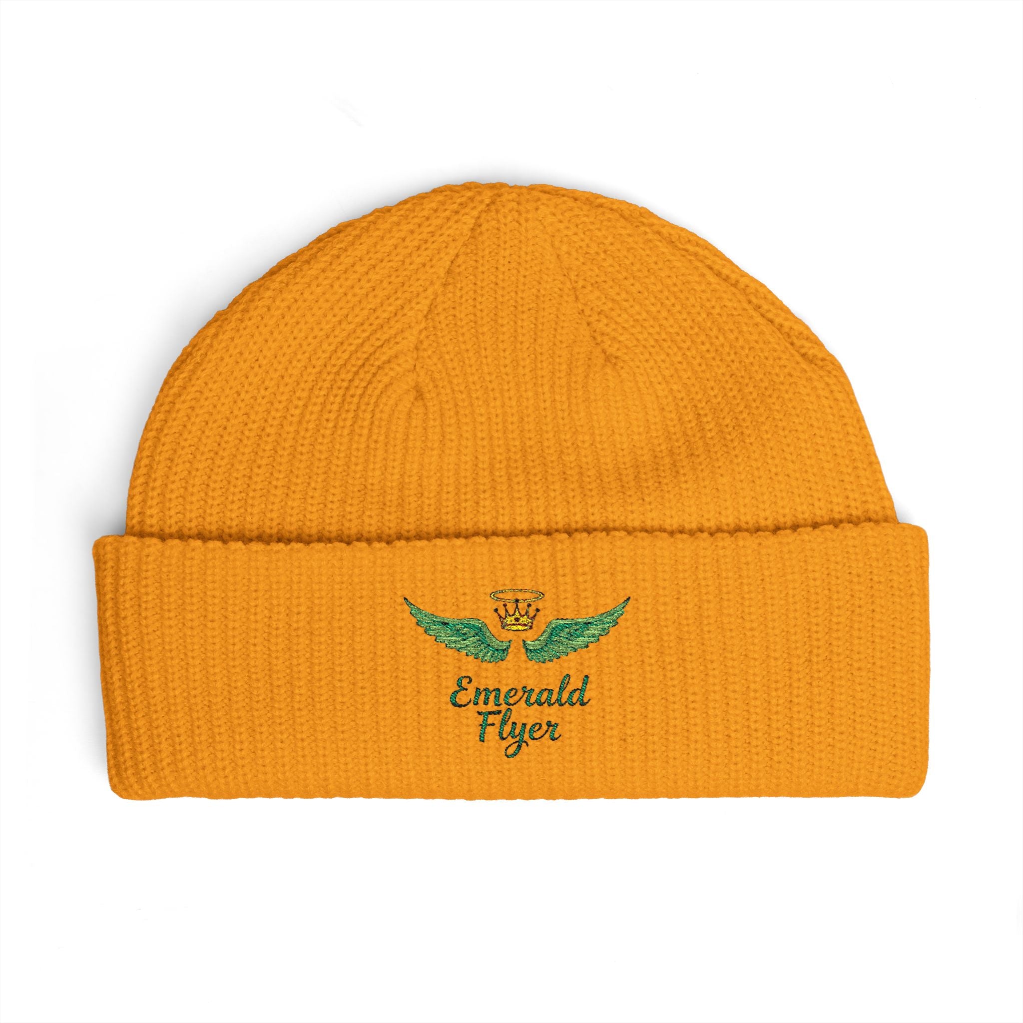 Emerald Flyer logo Cuff Beanie
