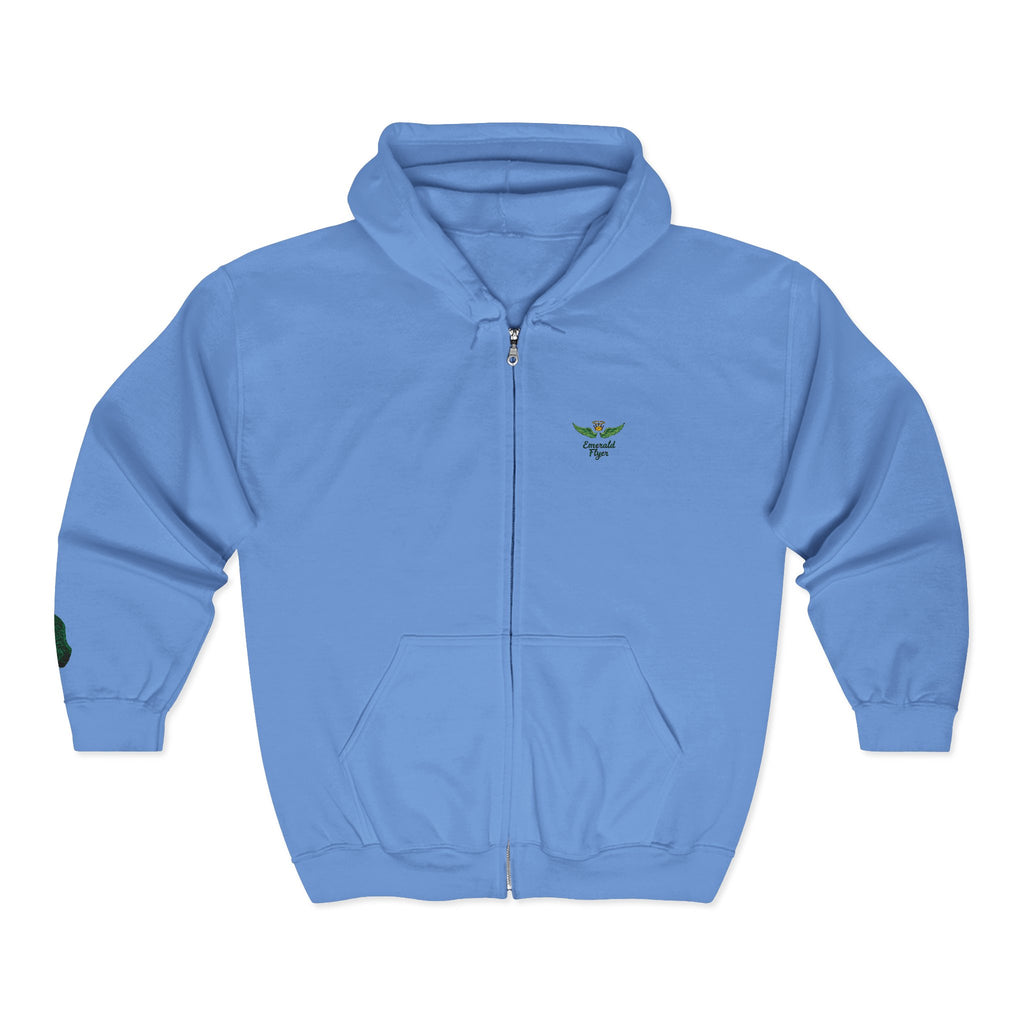 Emerald Flyer Zip Hoodies