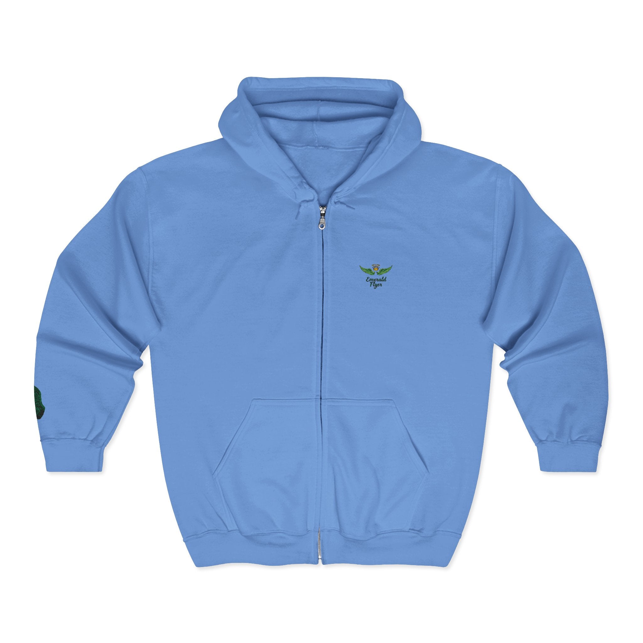 Emerald Flyer Zip Hoodies