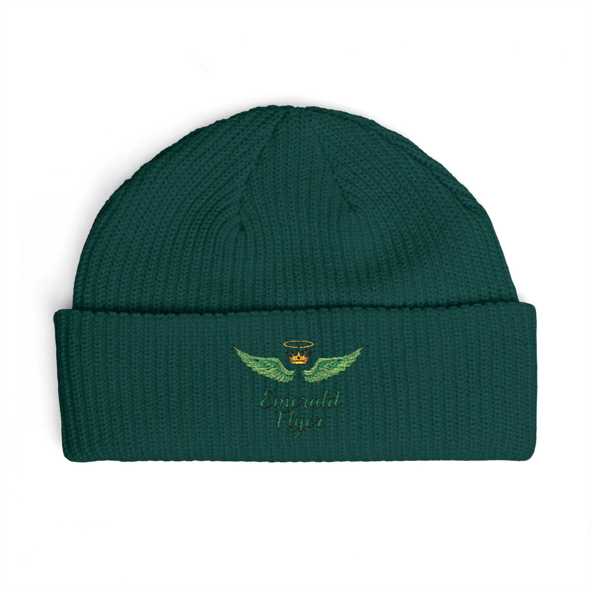 Emerald Flyer logo Cuff Beanie