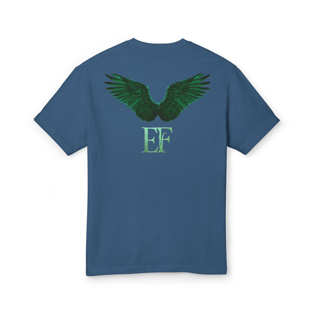 Emerald Flyer Tee — 'Emerald Flyer' Wings Graphic Cotton T-Shirt