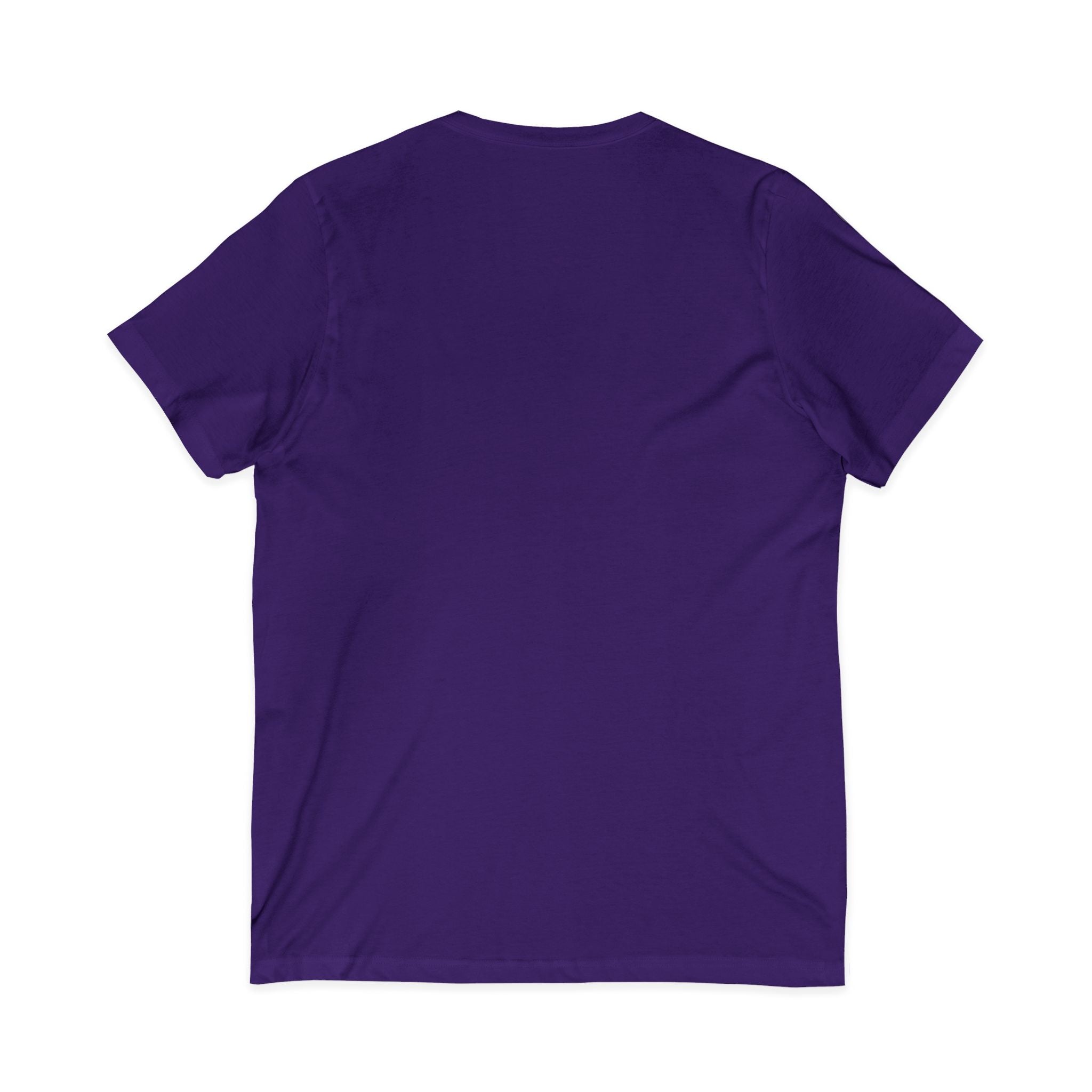 Minimal 'Grow Wild' V-Neck Tee — Small Leaf Chest Graphic, Eco Casual Shirt