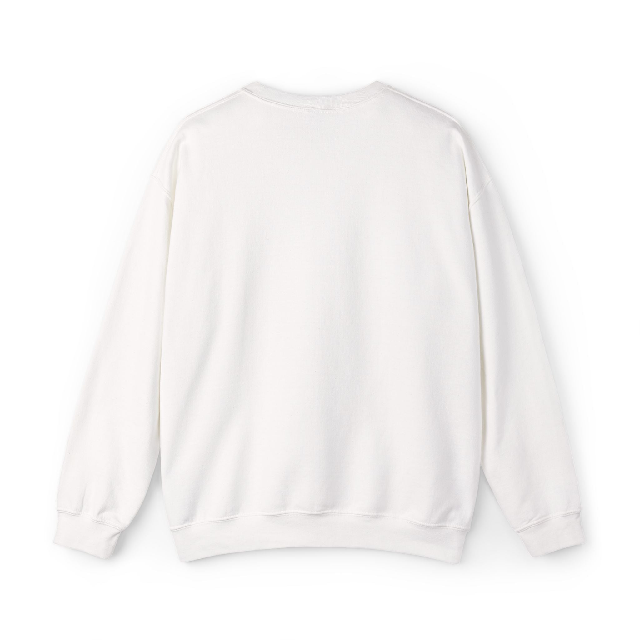 White Crewneck Sweatshirt with Tiny Green Plant Embroidery – “Plant Babe” Minimal Floral Design