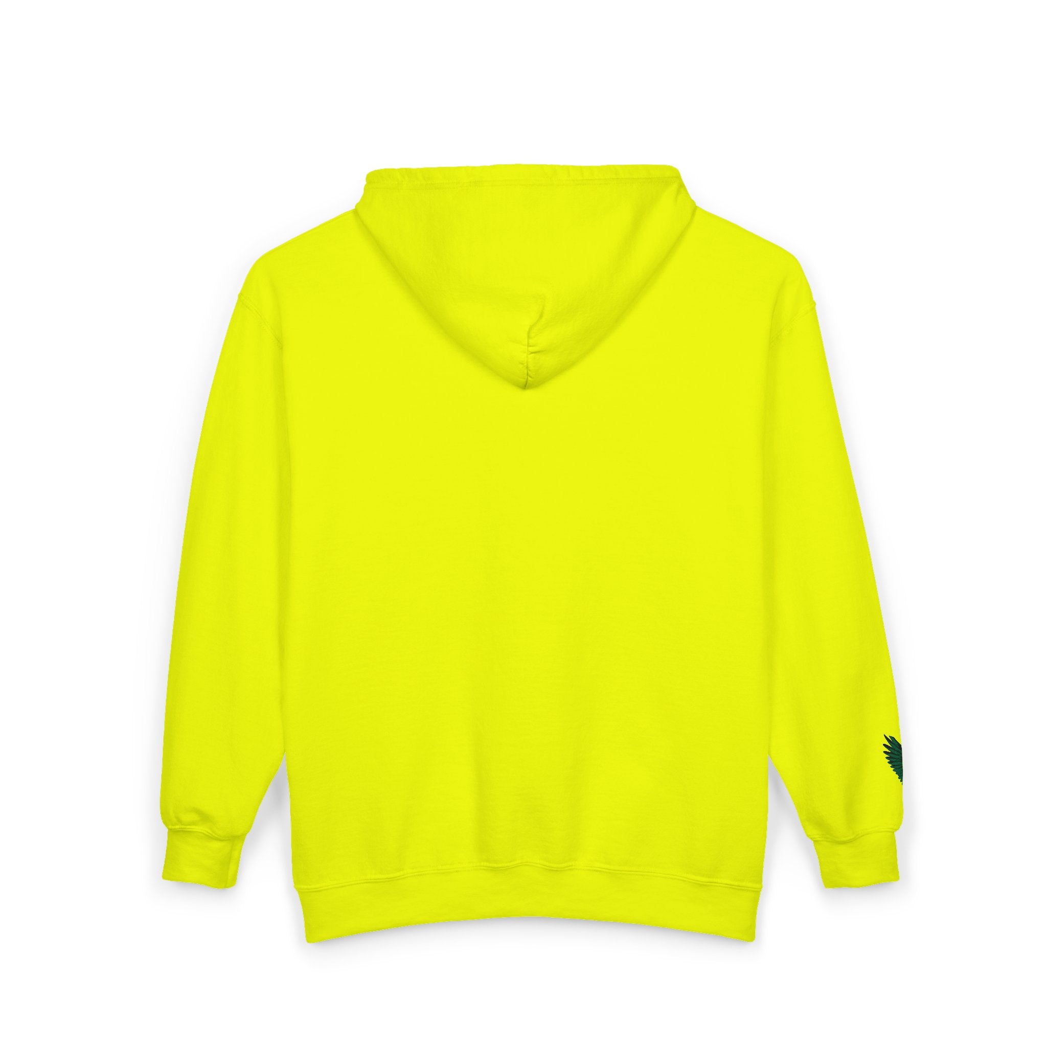 Emerald Flyer feather cuff zip hoodie