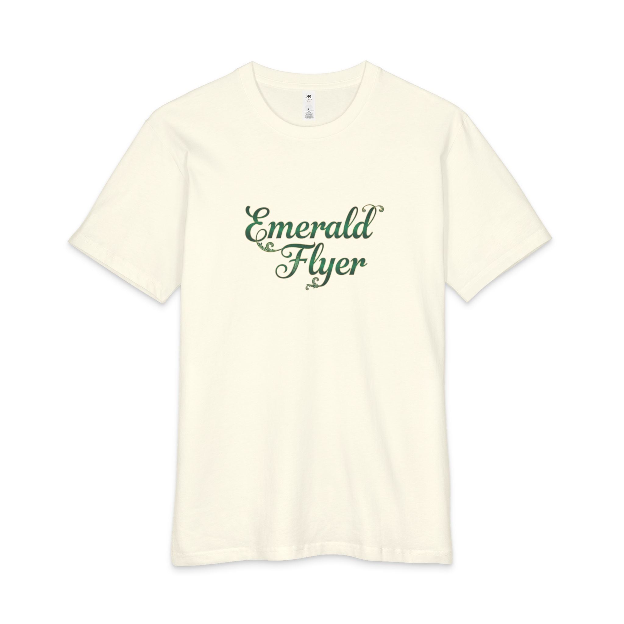 Emerald Flyer Tee — 'Born to Fly' Crown & Wings Graphic T-Shirt