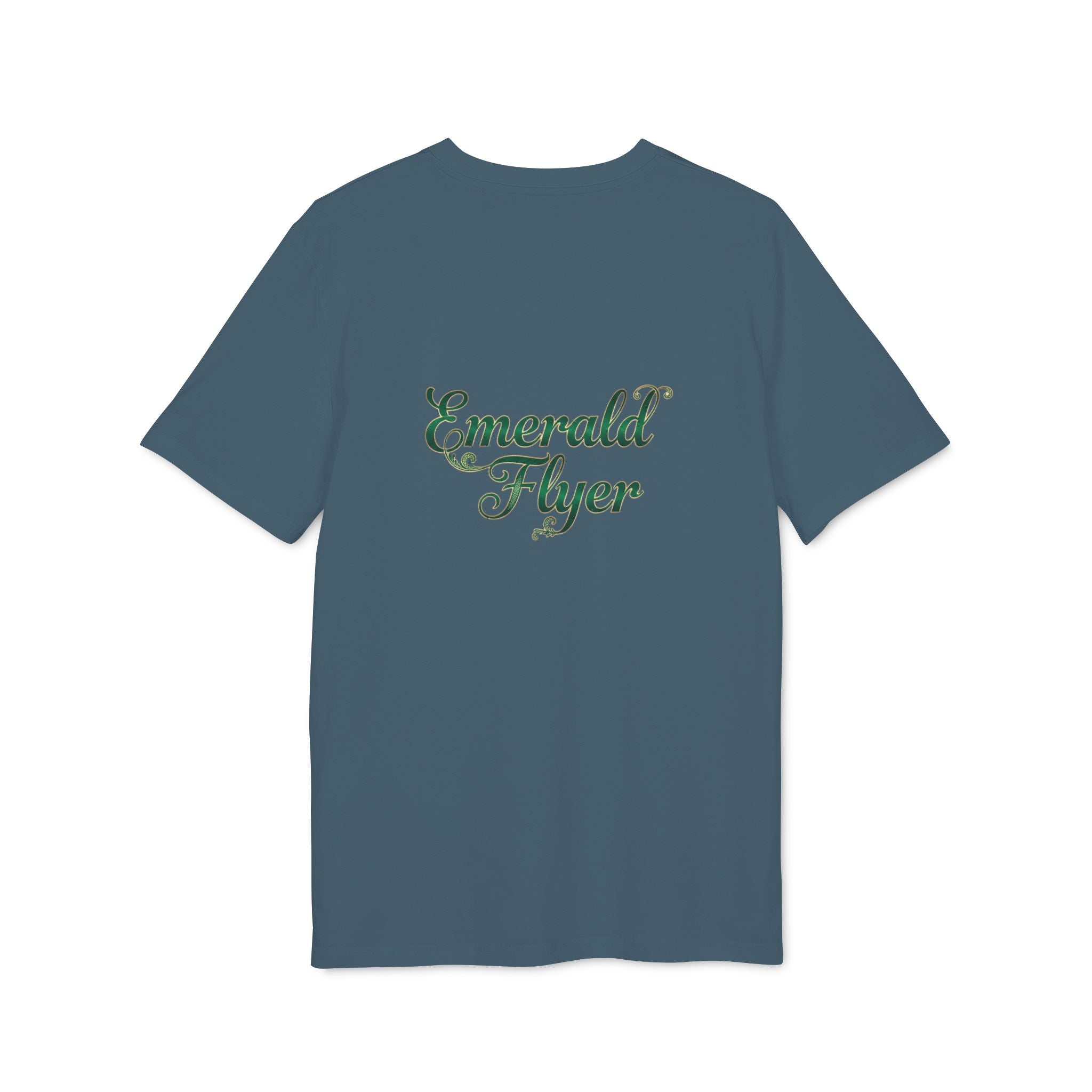Emerald Flyer T-Shirt — Winged Gem Graphic "Born To Fly"