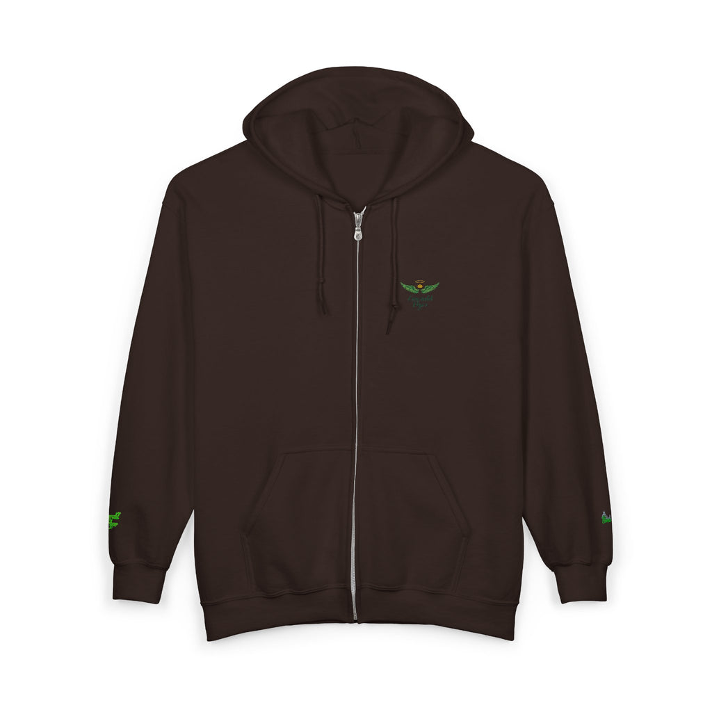 Emerald Flyer Zip Lux Cuff Emblem Sweatshirt