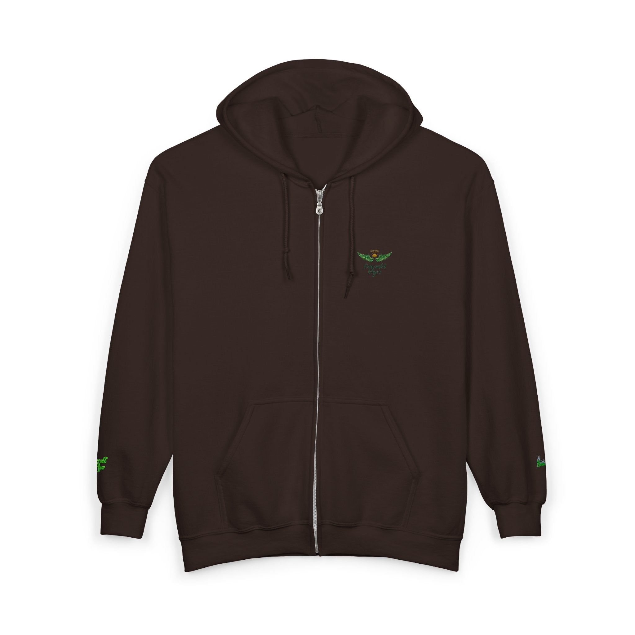 Emerald Flyer Zip Lux Cuff Emblem Sweatshirt