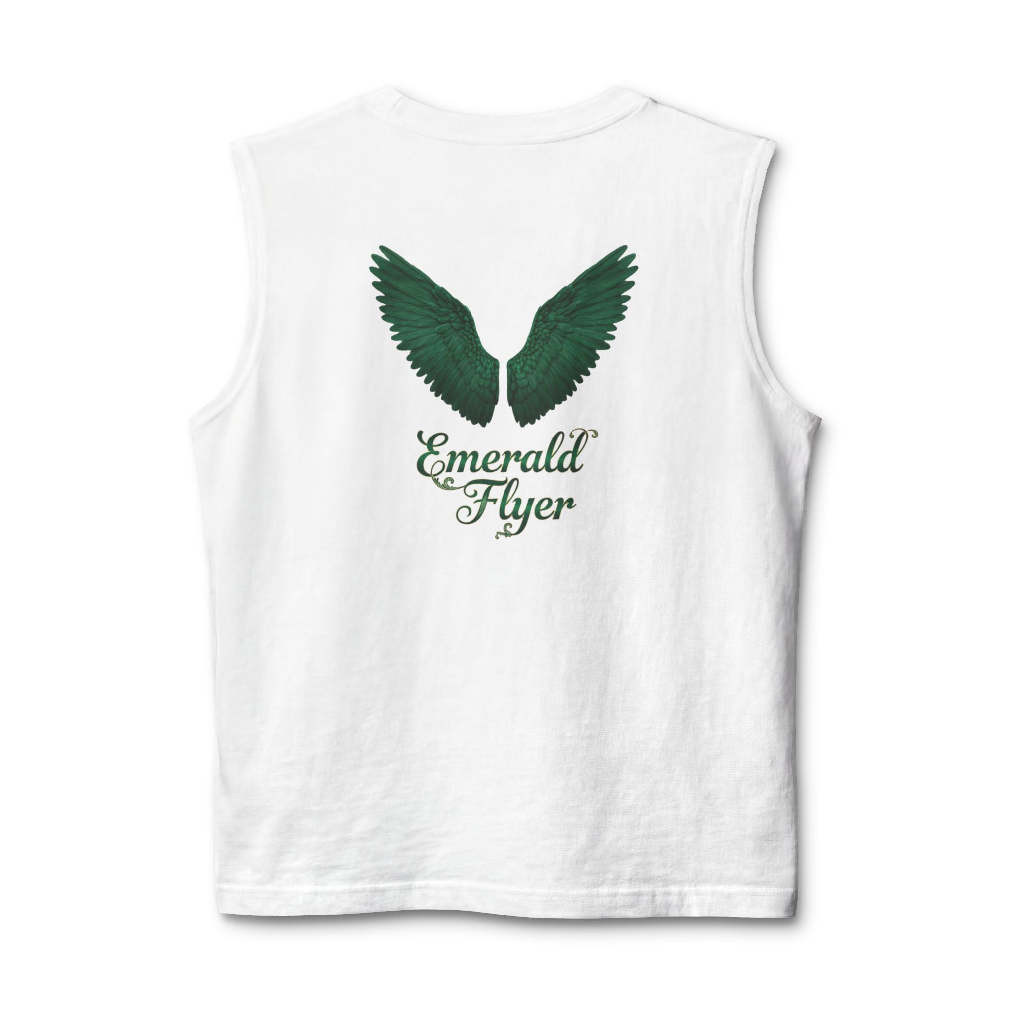 Born To Fly Muscle Tank — Emerald Flyer Wing Graphic Tank Top