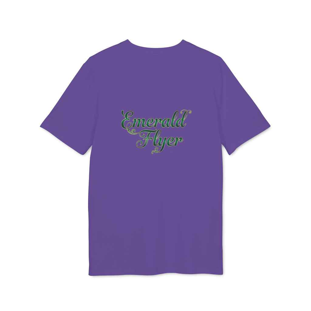 Emerald Flyer T-Shirt — Winged Gem Graphic "Born To Fly"