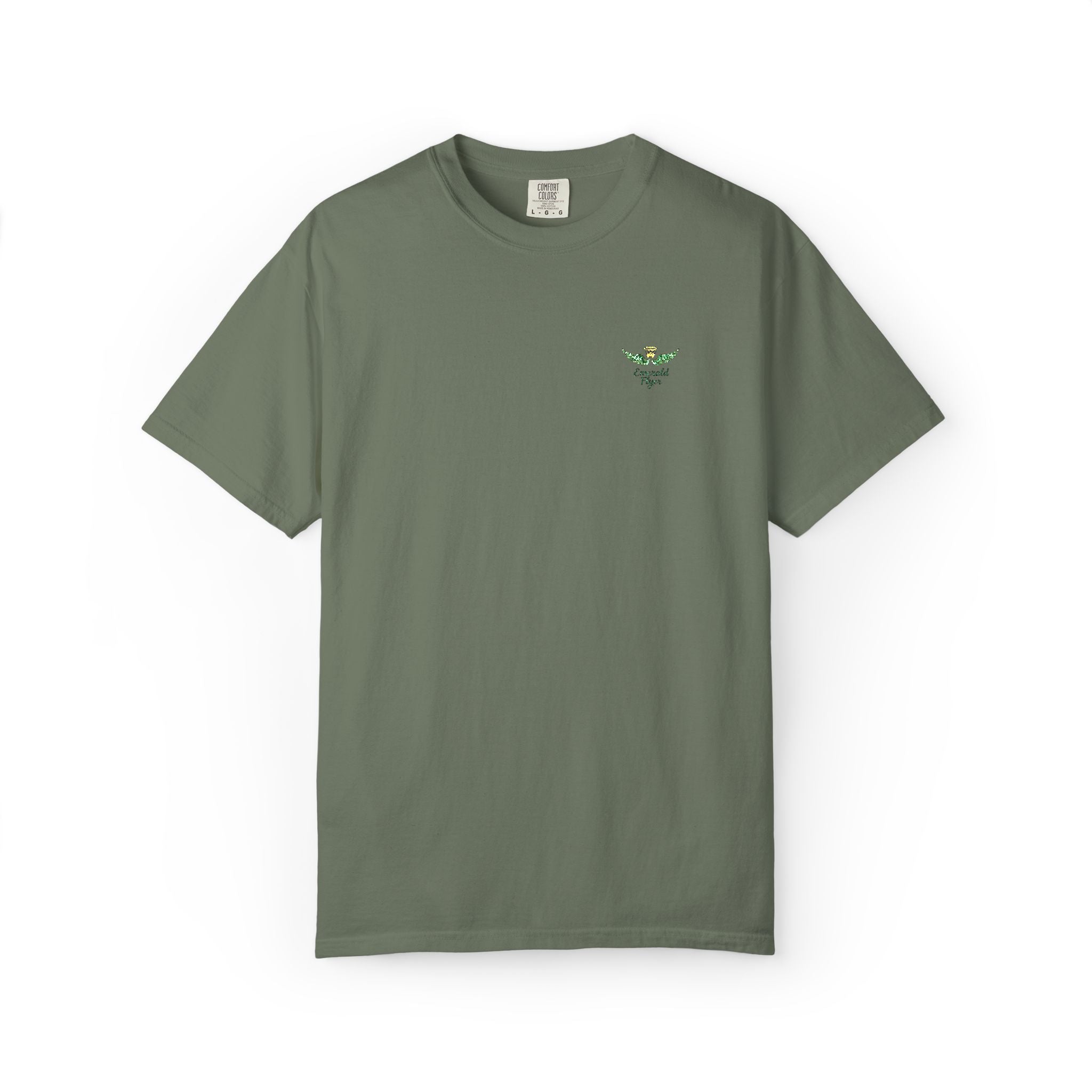 Emerald Flyer small print t-shirt