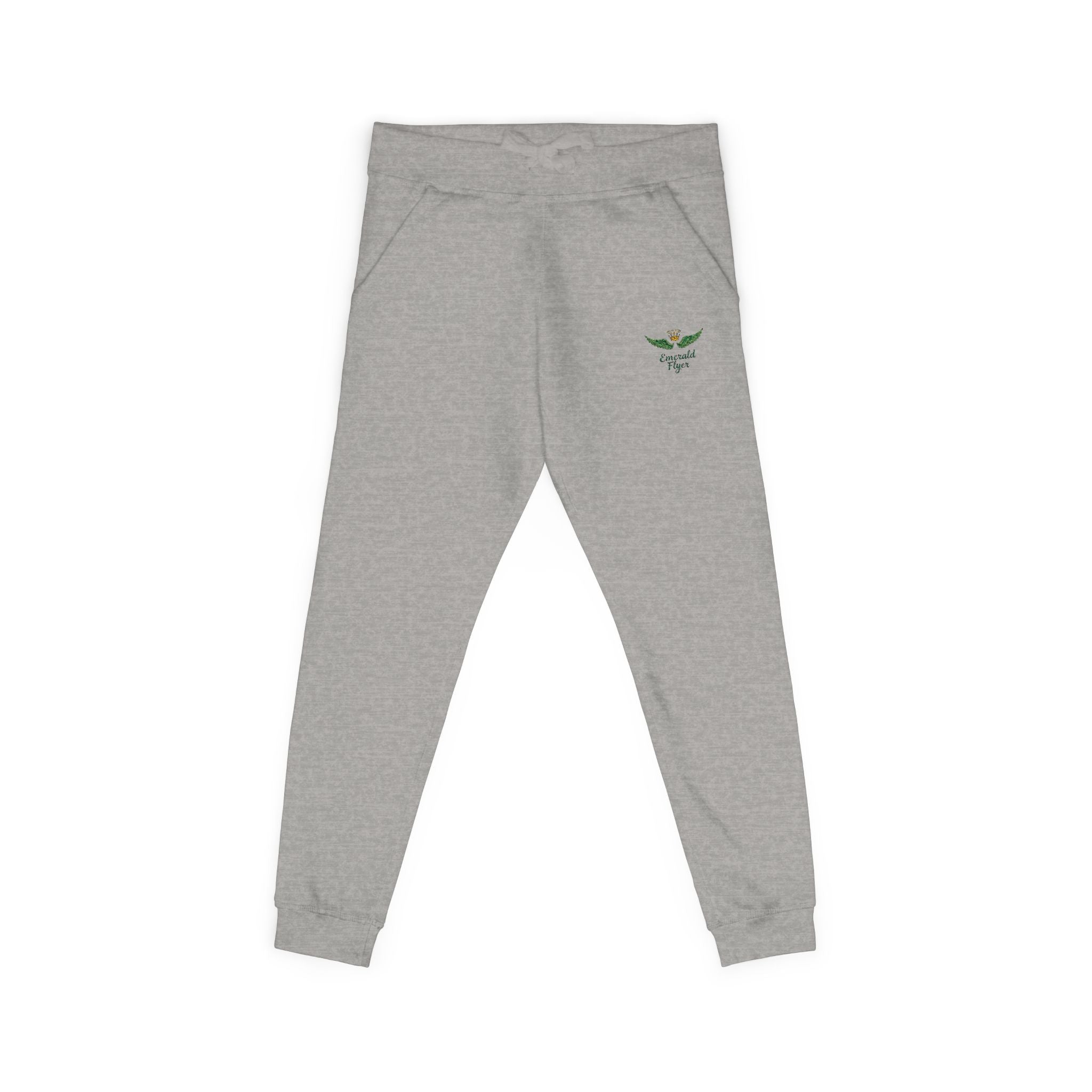 Embroidered Rose Pink Sweatpants | Cozy Fleece Joggers