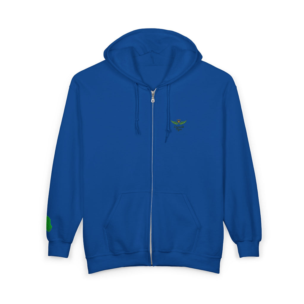 Emerald Flyer Zip Hoodies