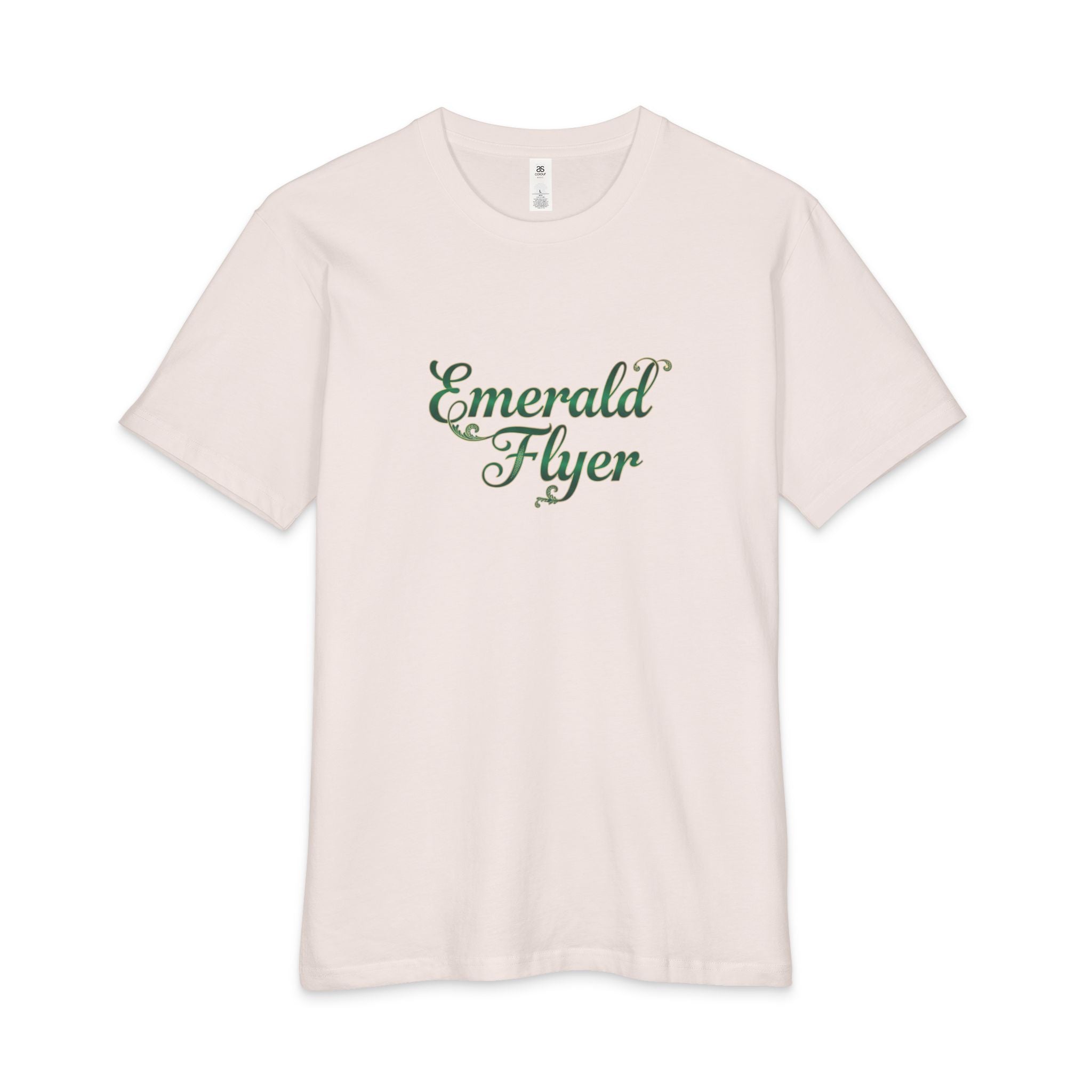 Emerald Flyer Tee — 'Born to Fly' Crown & Wings Graphic T-Shirt