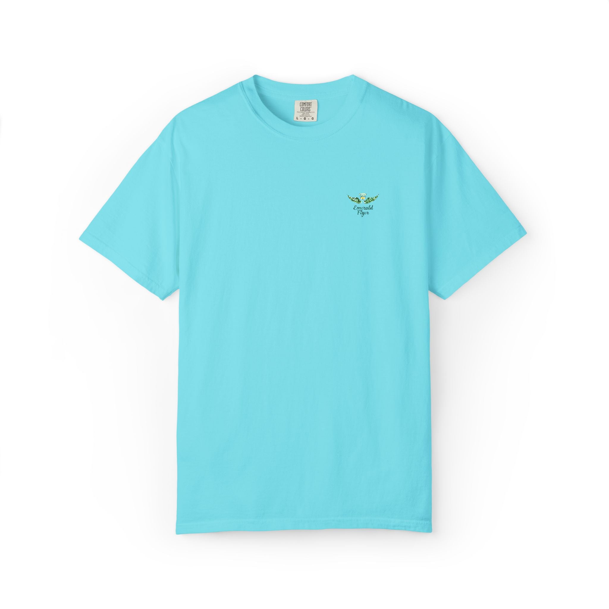 Emerald Flyer small print t-shirt