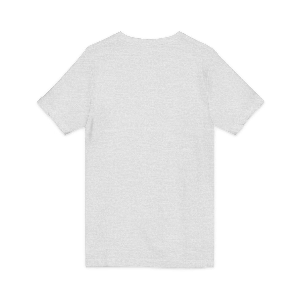 Minimal 'Grow Wild' V-Neck Tee — Small Leaf Chest Graphic, Eco Casual Shirt
