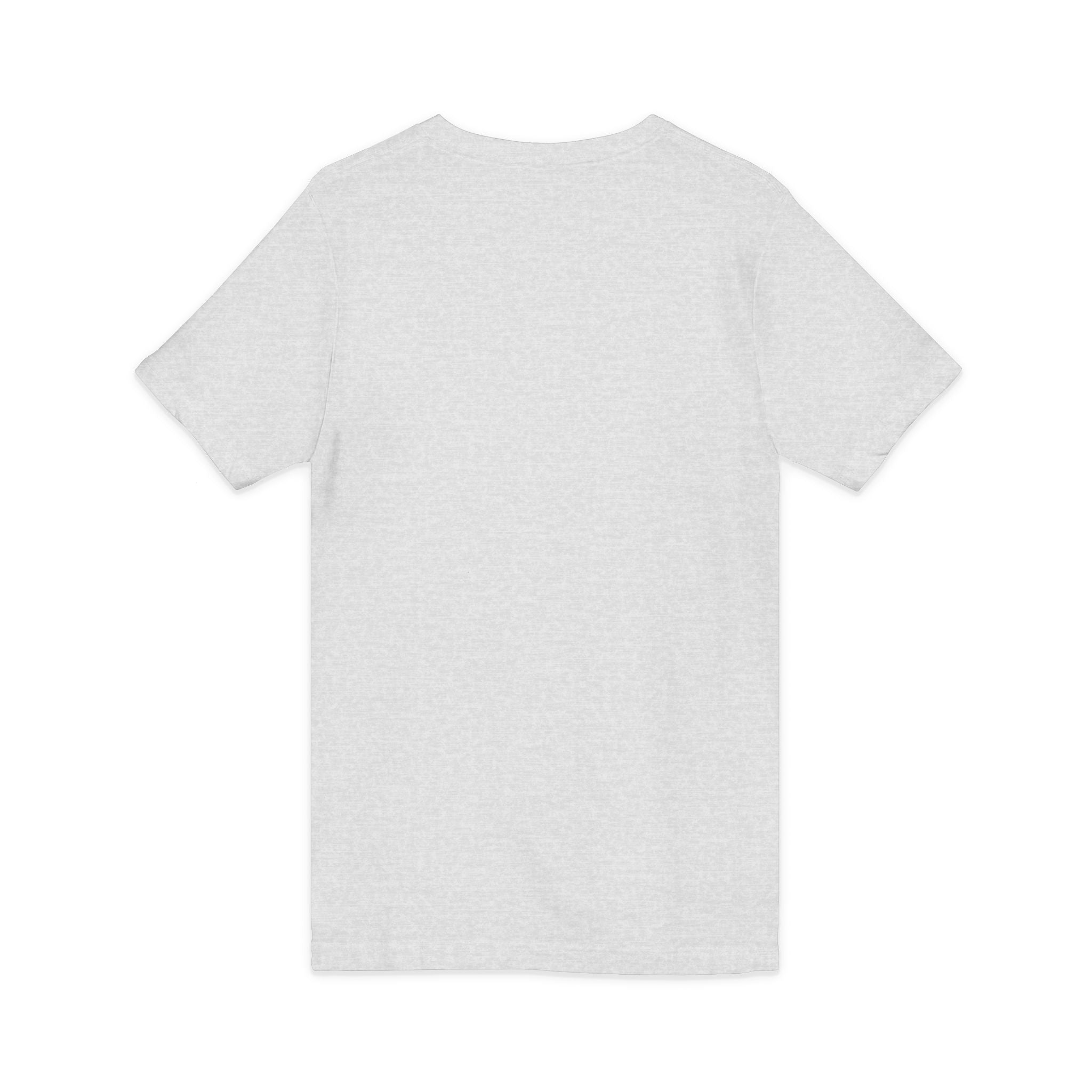 Minimal 'Grow Wild' V-Neck Tee — Small Leaf Chest Graphic, Eco Casual Shirt