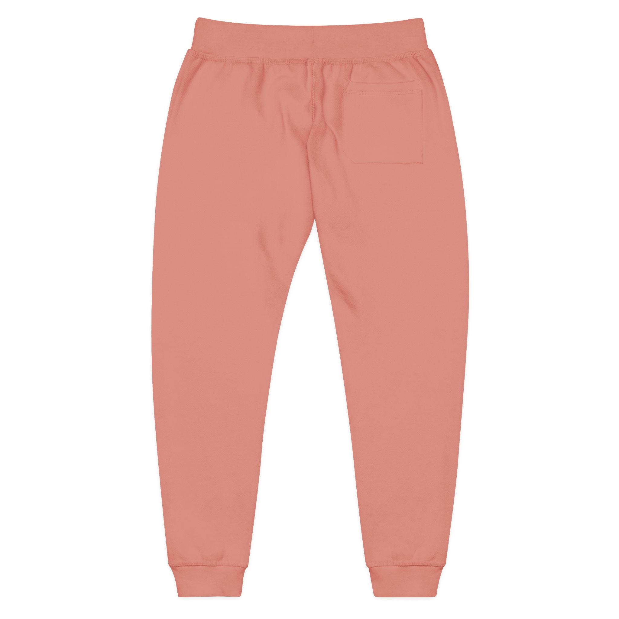 Embroidered Rose Pink Sweatpants | Cozy Fleece Joggers