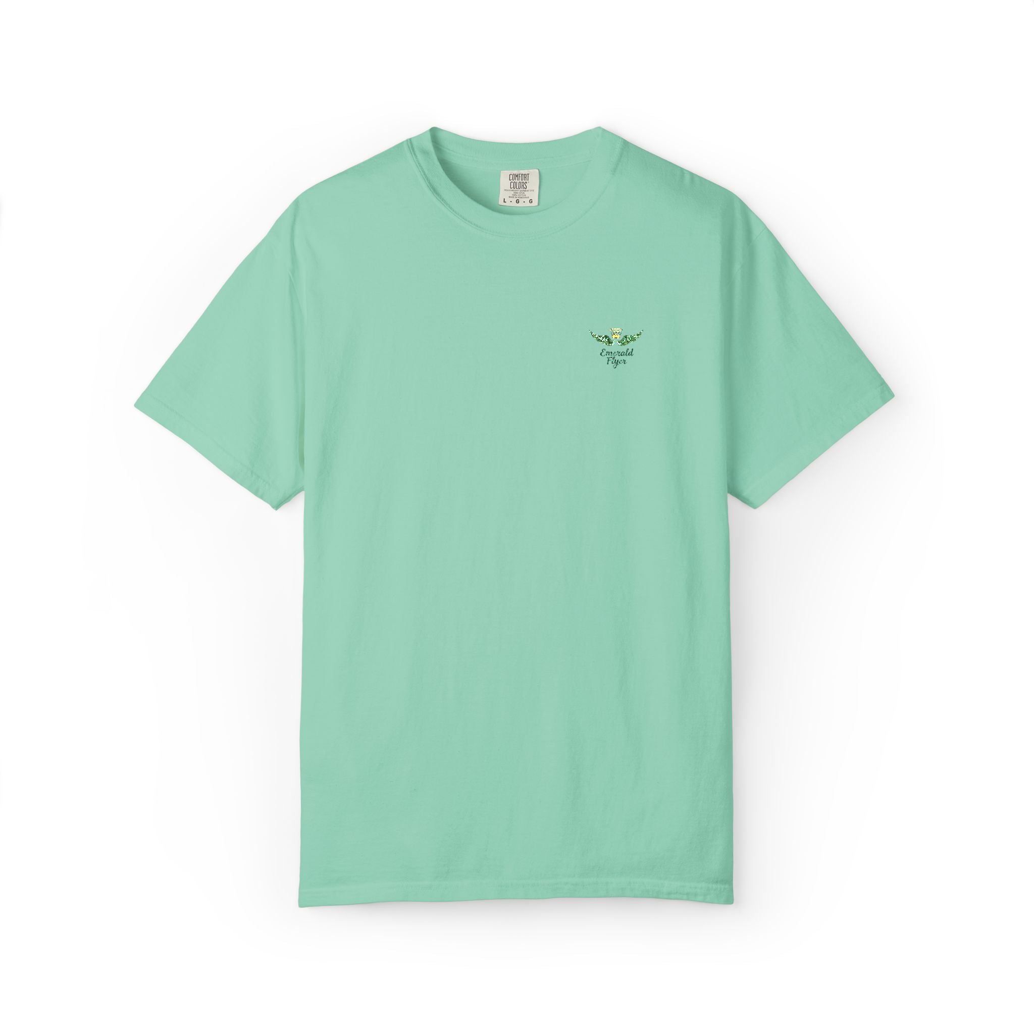 Emerald Flyer small print t-shirt
