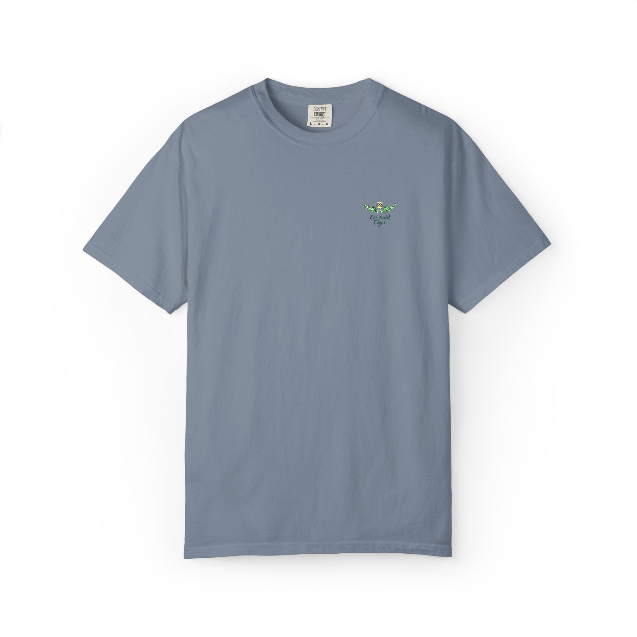 Emerald Flyer small print t-shirt