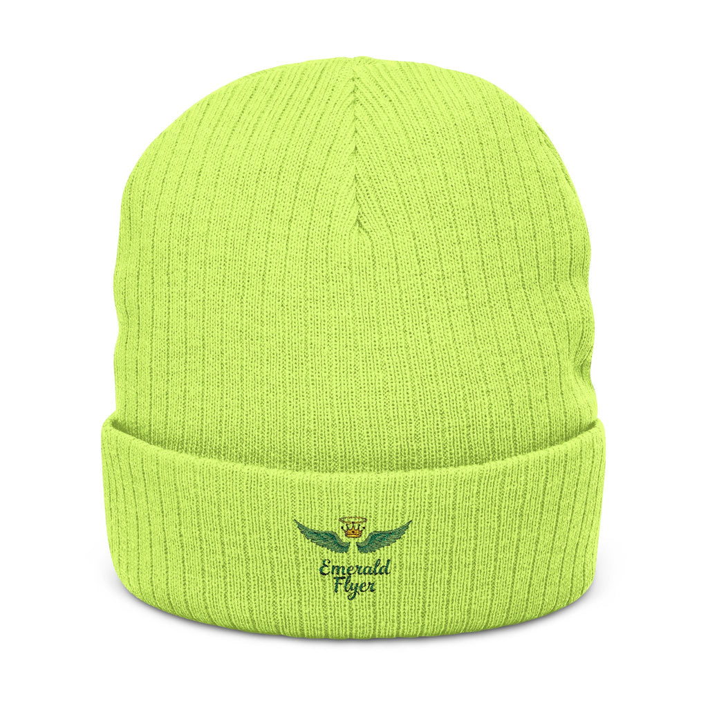 Emerald Flyer Skull Beanie