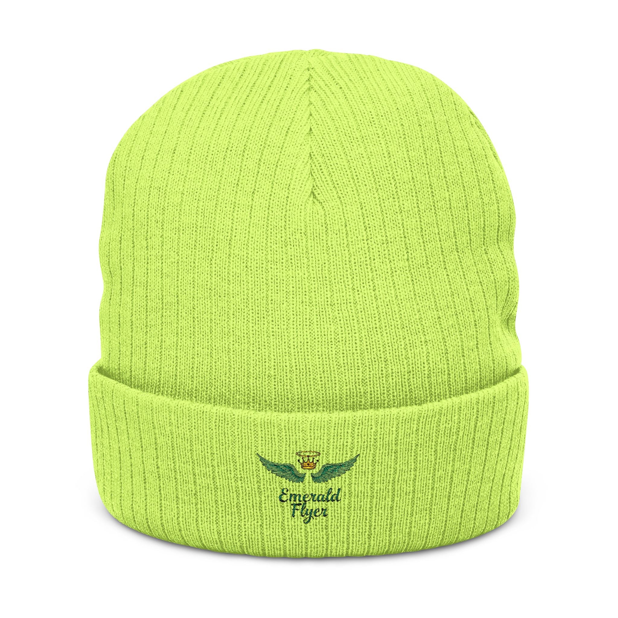 Emerald Flyer Skull Beanie