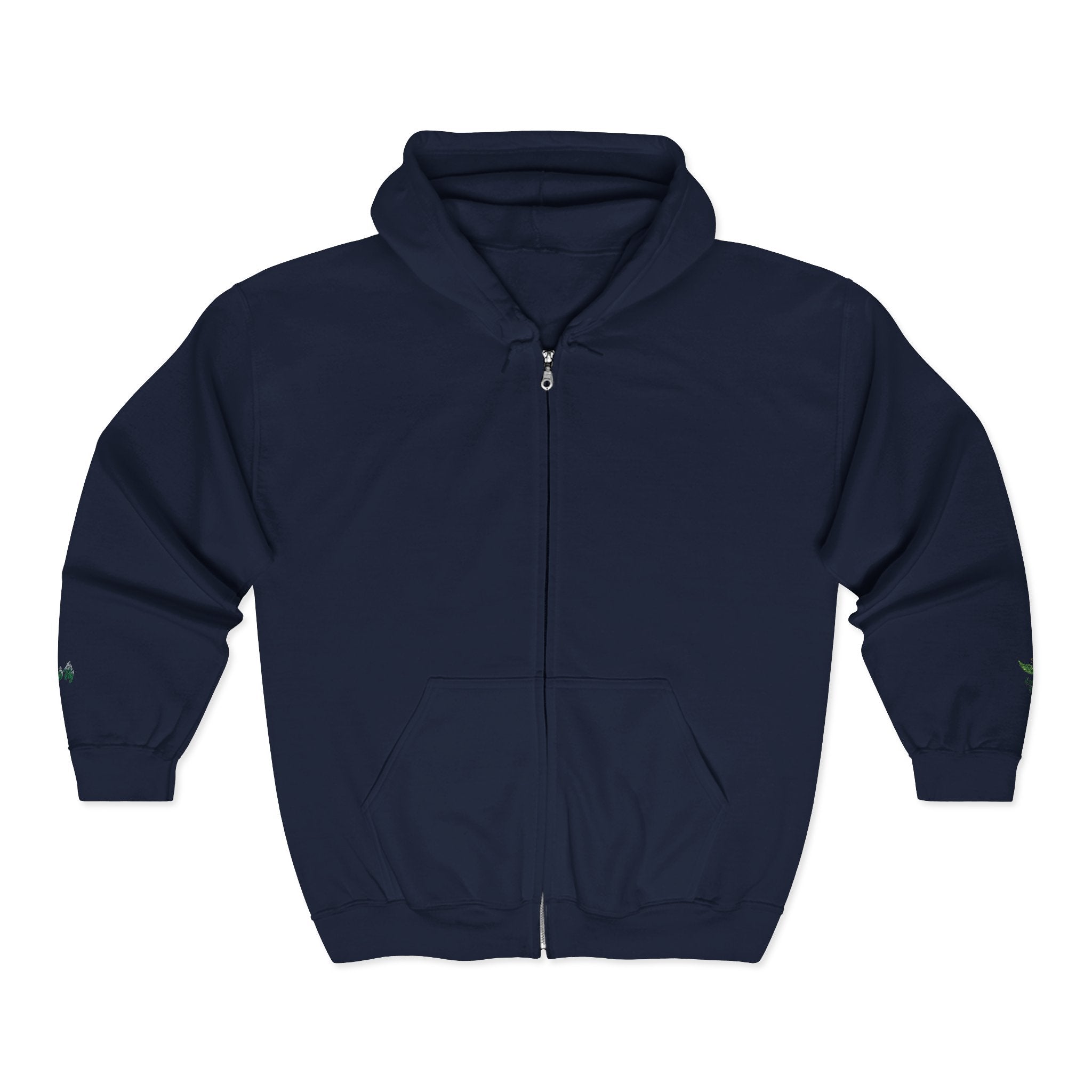 Emerald Flyer Zip Hoodie Cuff Logo