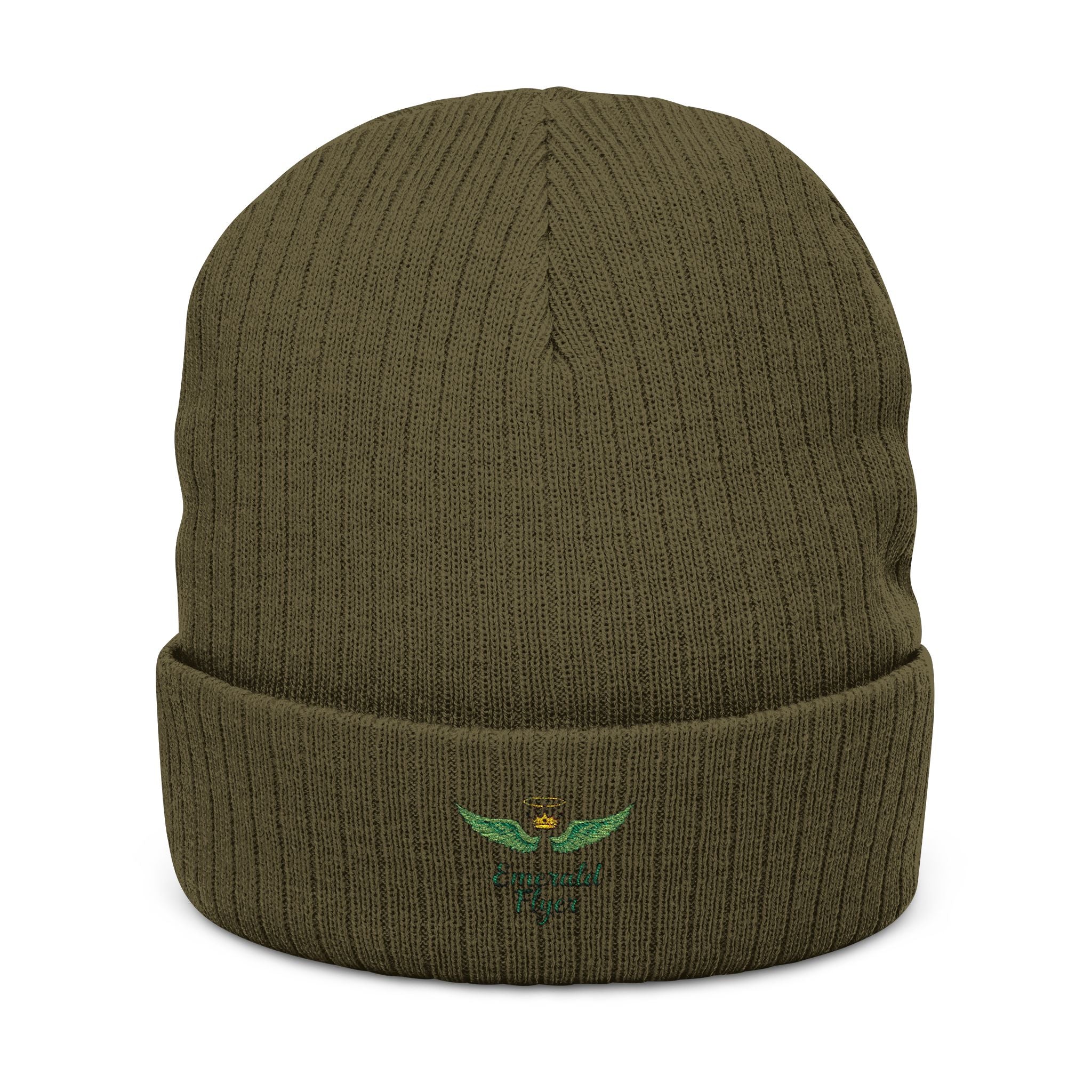 Emerald Flyer Skull Beanie