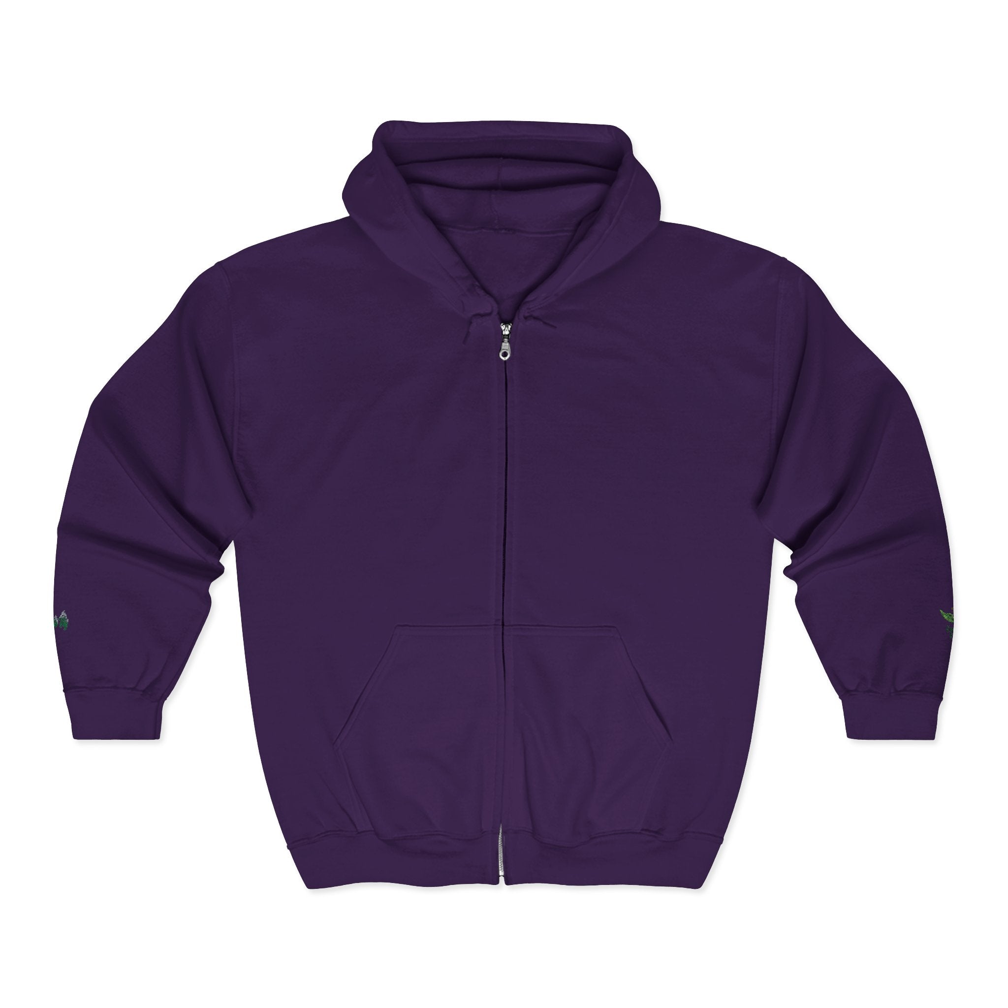 Emerald Flyer Zip Hoodie Cuff Logo