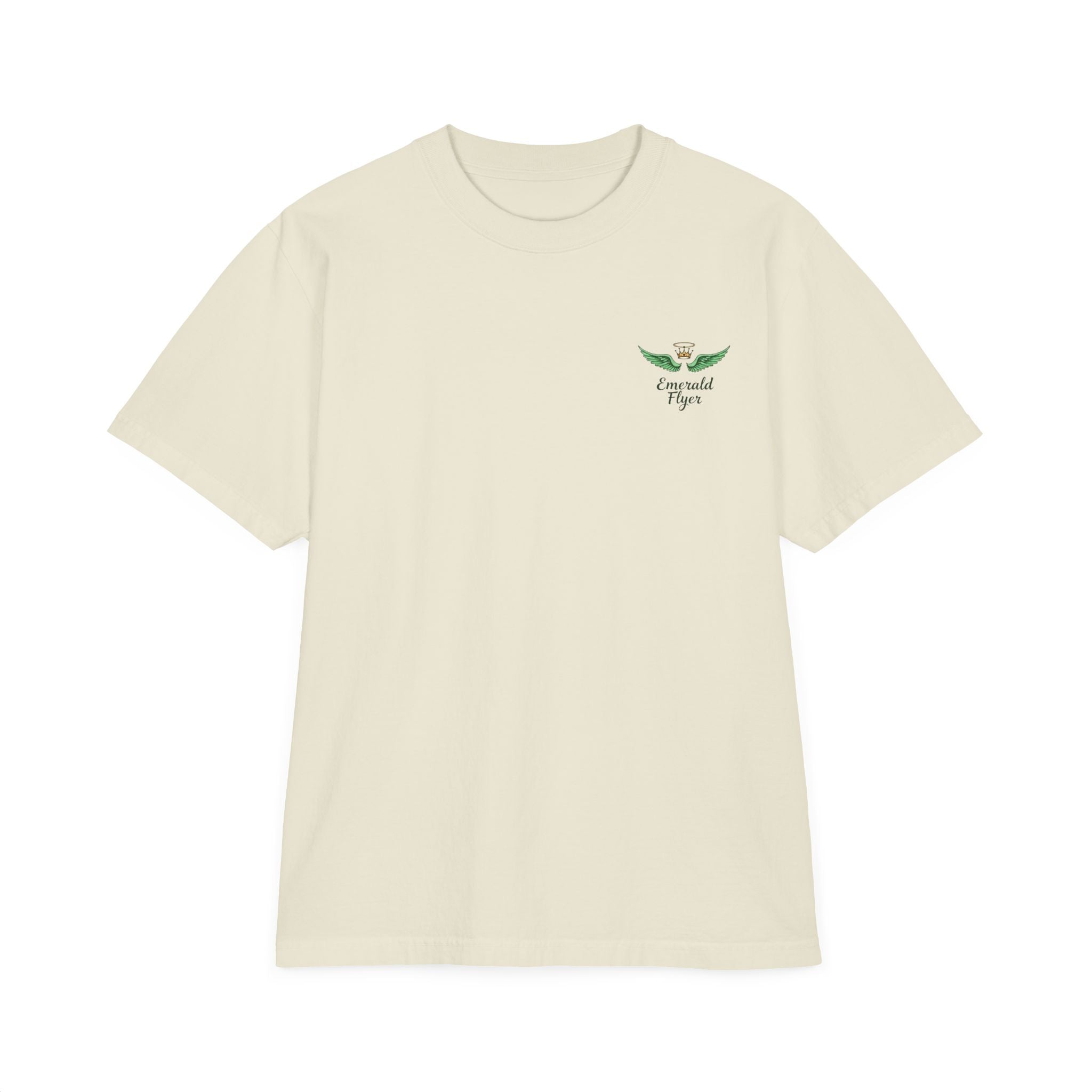 Emerald Flyer T‑Shirt — Green Wing Logo Tee