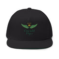 Emerald Flyer winged crown embroidery Flat Bill Cap | baseball snapback