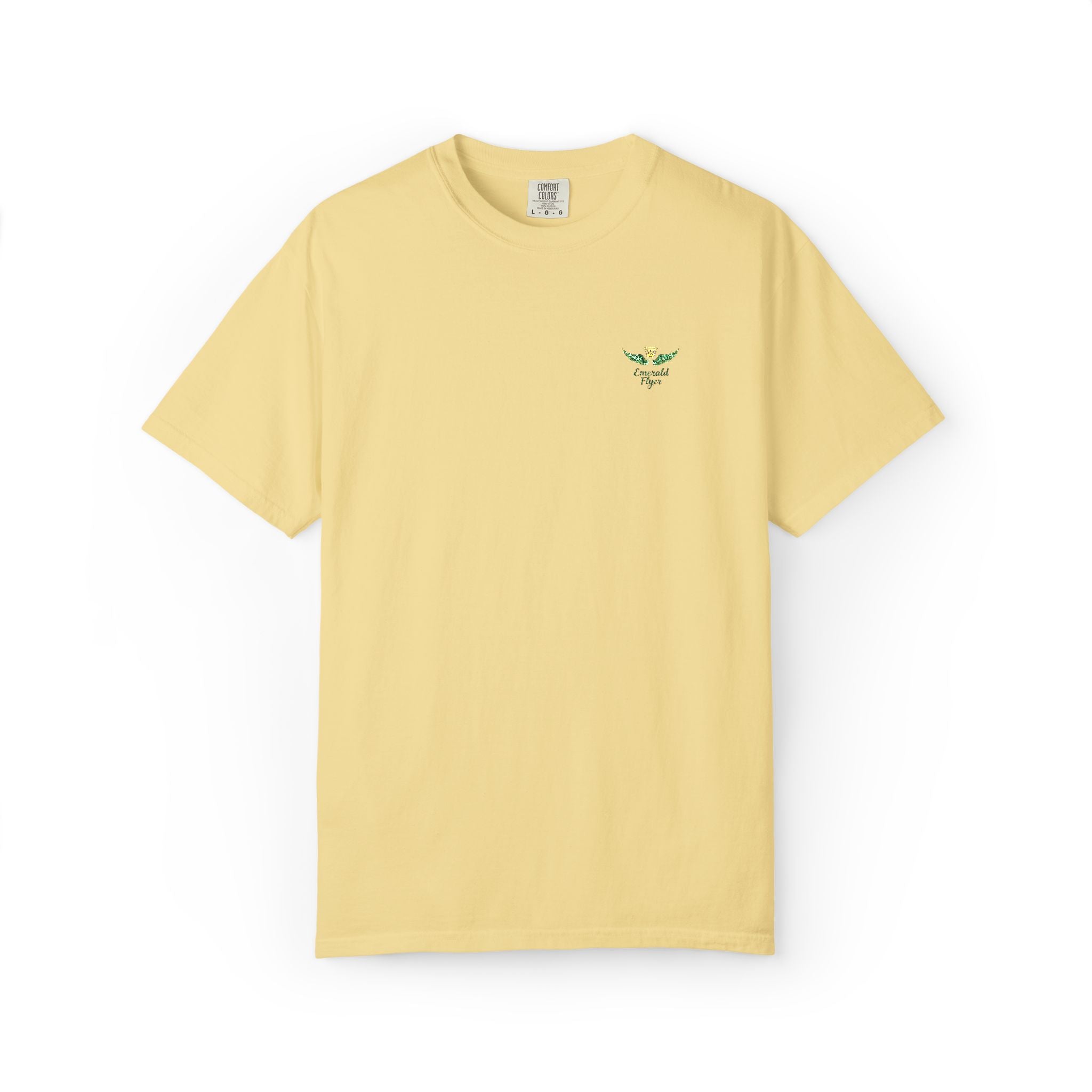 Emerald Flyer small print t-shirt